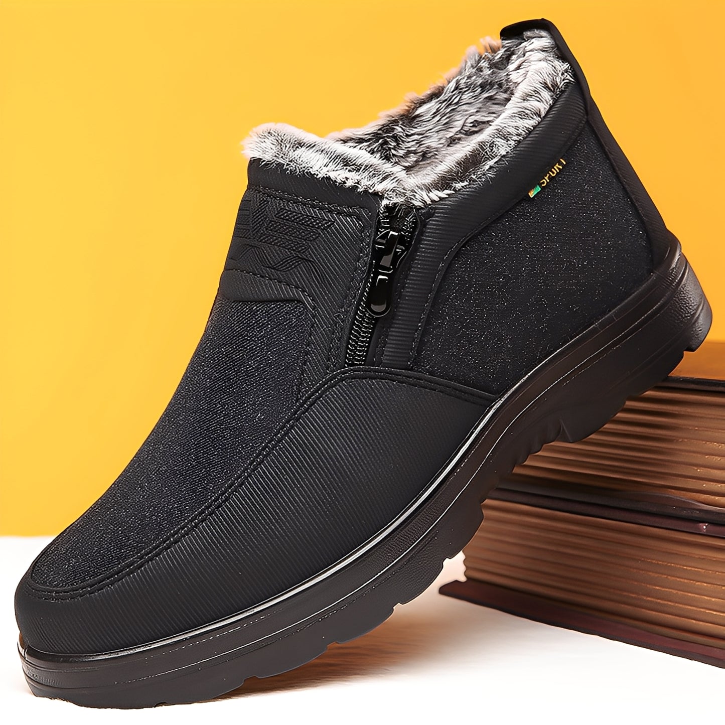 Konnor - Stilvolle, mit Fleece gefütterte Winterschuhe für Herren