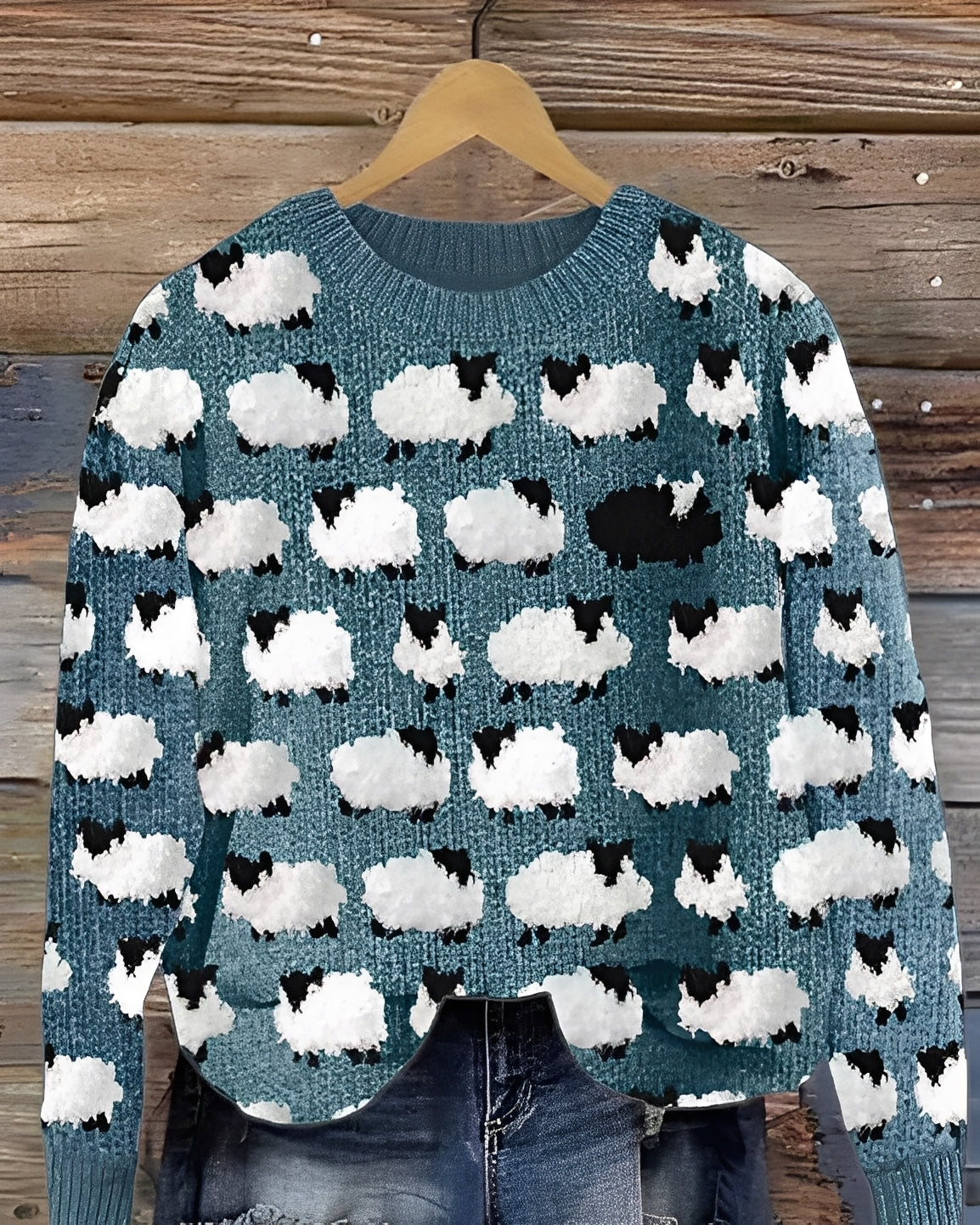 Shannah - Bequemer Strickpullover mit stilvollem Print für Damen