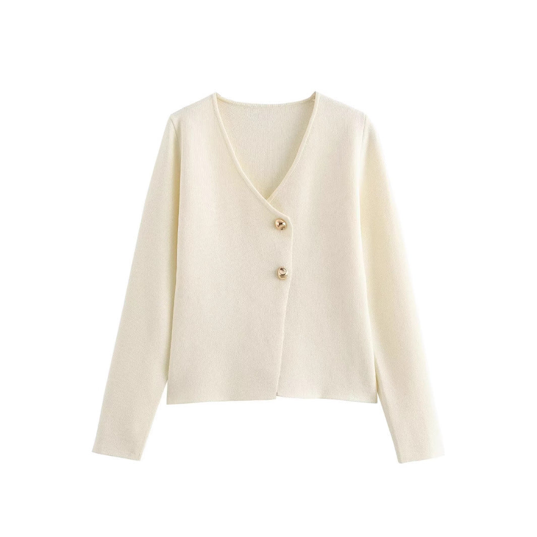 Sherry - Schlichter, figurbetonter Strickcardigan für Damen