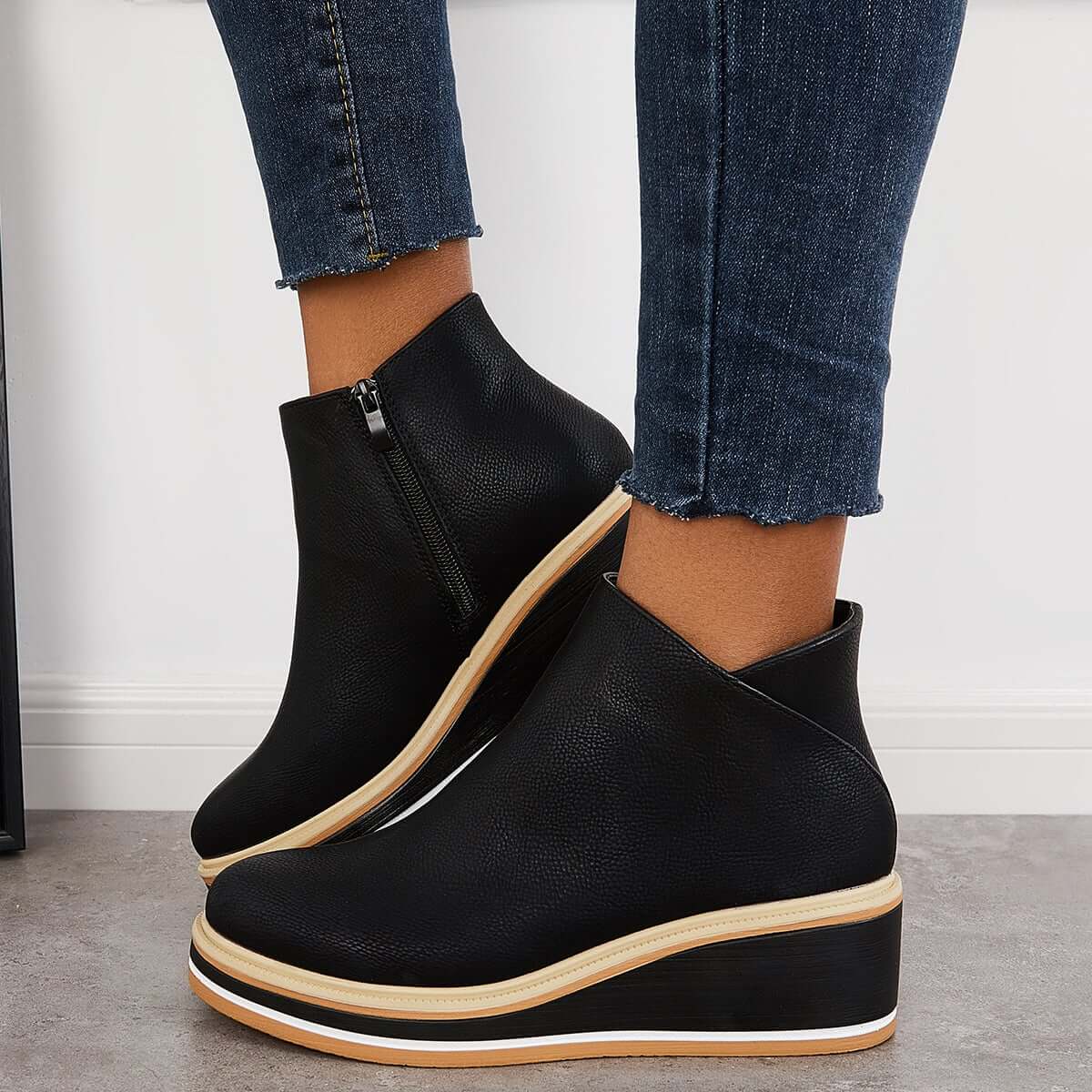 Nikkole - Lässige Lederstiefeletten für Damen
