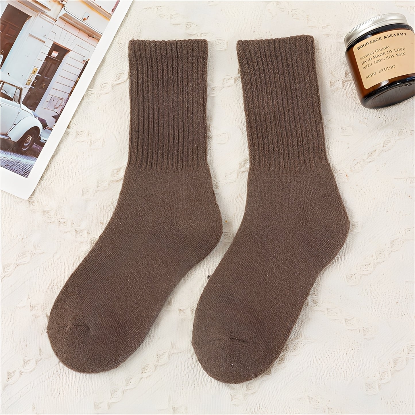 Carmella - Lässige Unisex-Socken, warm und dick