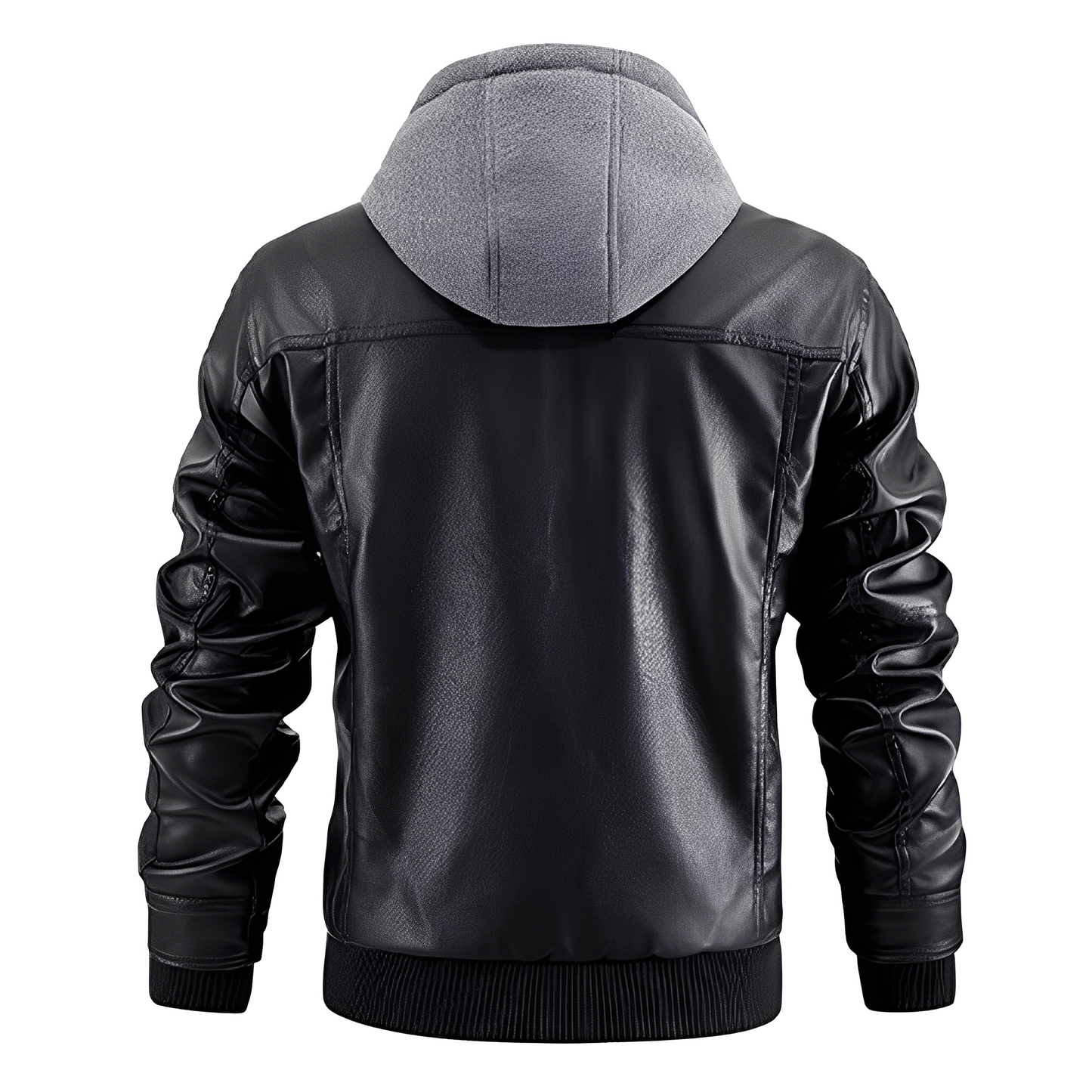 Everard - Klassische Motorradjacke mit Kapuze für Herren