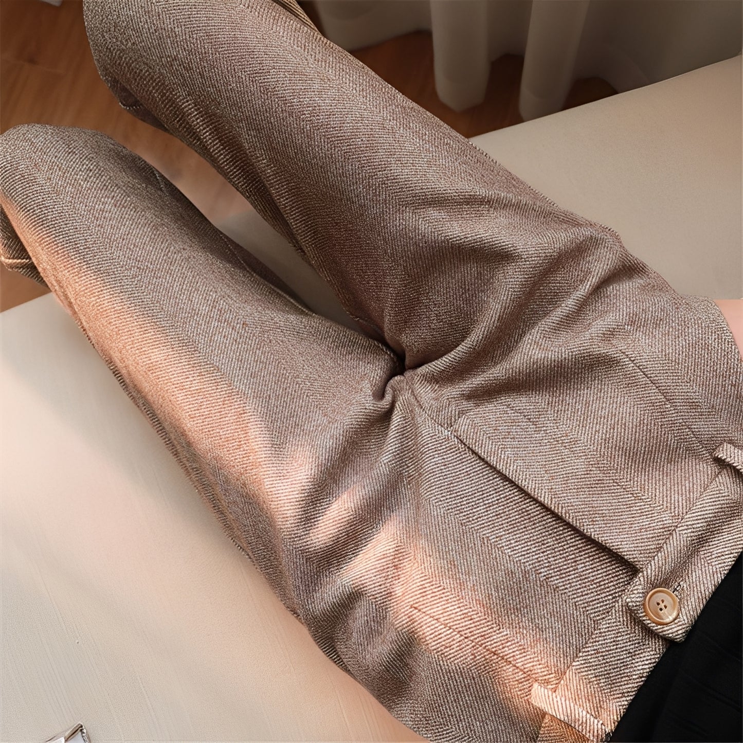 Daren - Formelle schmale Wollhose für Herren