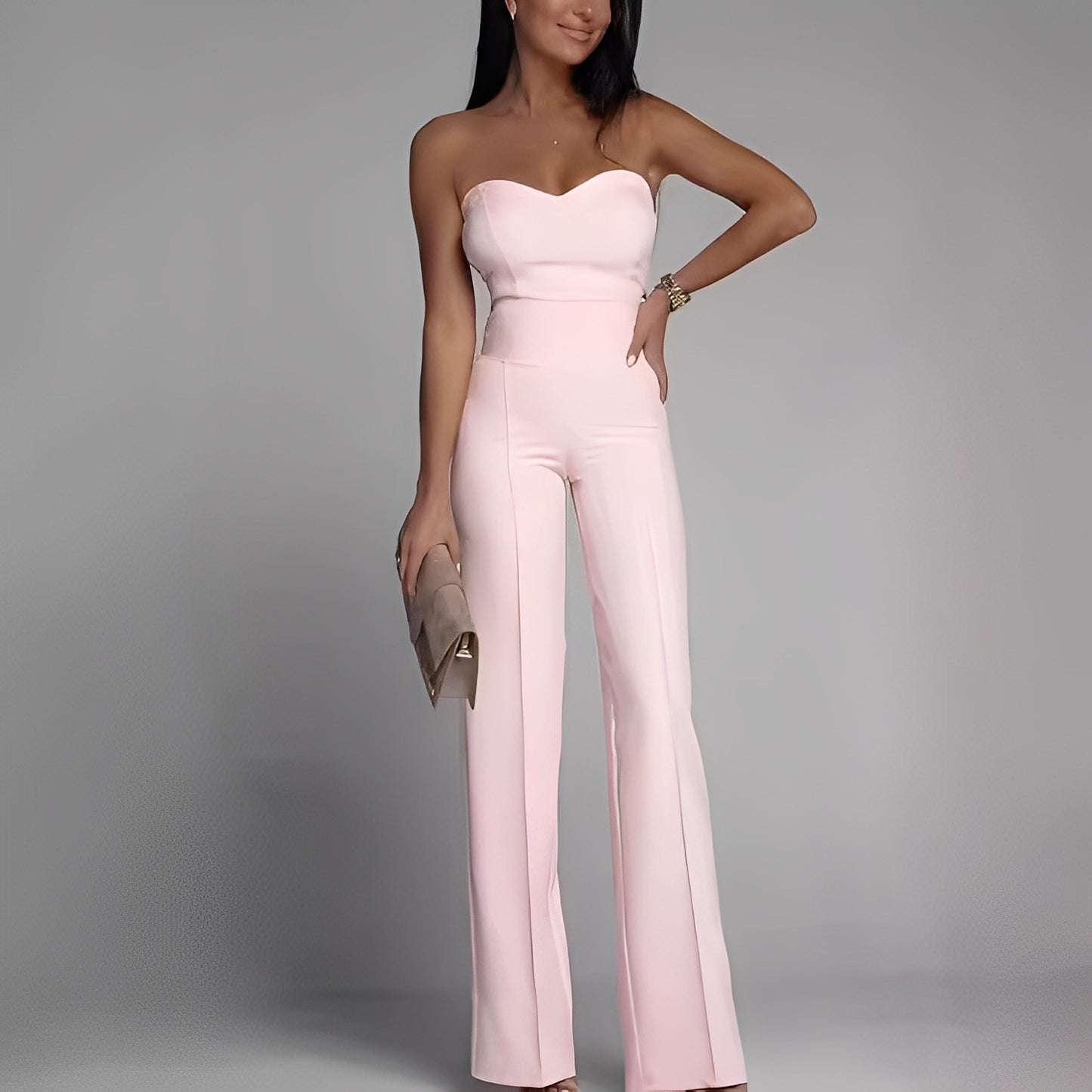 Briley - Eleganter, formeller, trägerloser Jumpsuit für Damen