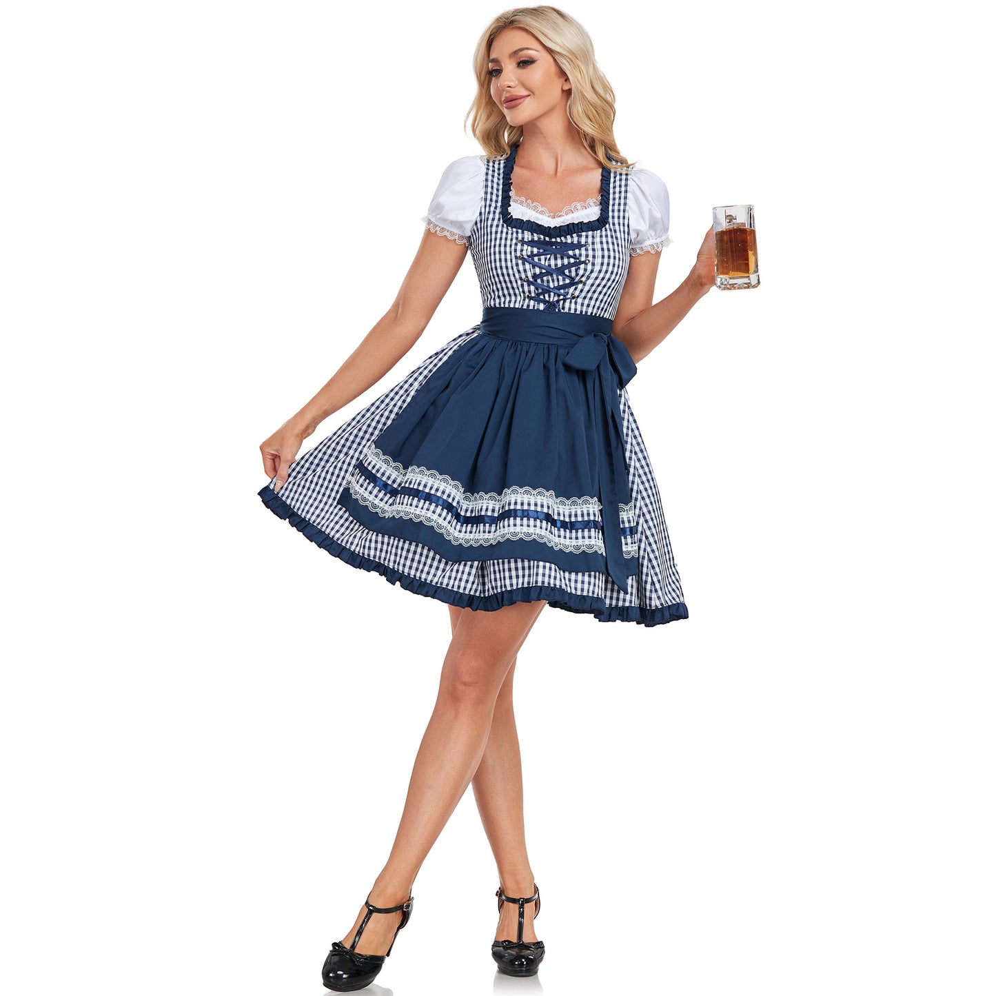 Shyla - Schlank geschnittenes Oktoberfest-Dirndlkleid für Damen