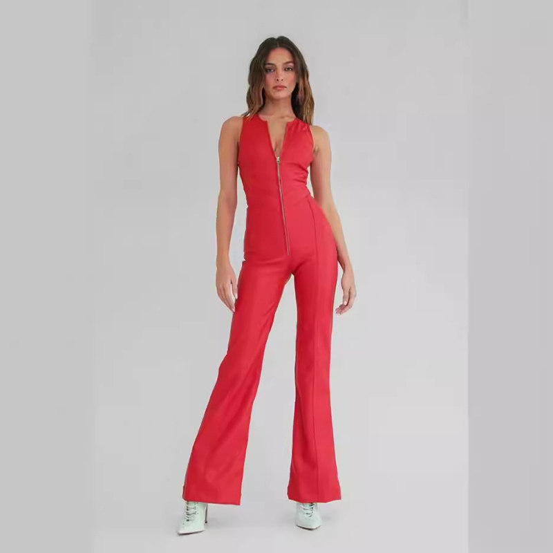 Suzanne - Rückenfreier Sommer-Jumpsuit aus Denim für Damen