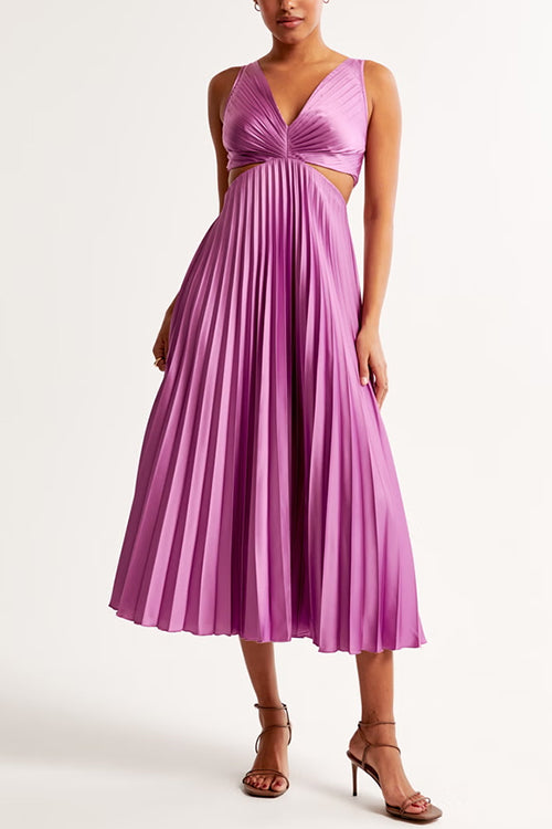 Myrcella - Damen Maxikleid mit Falten, Bequem & Zeitgemäß