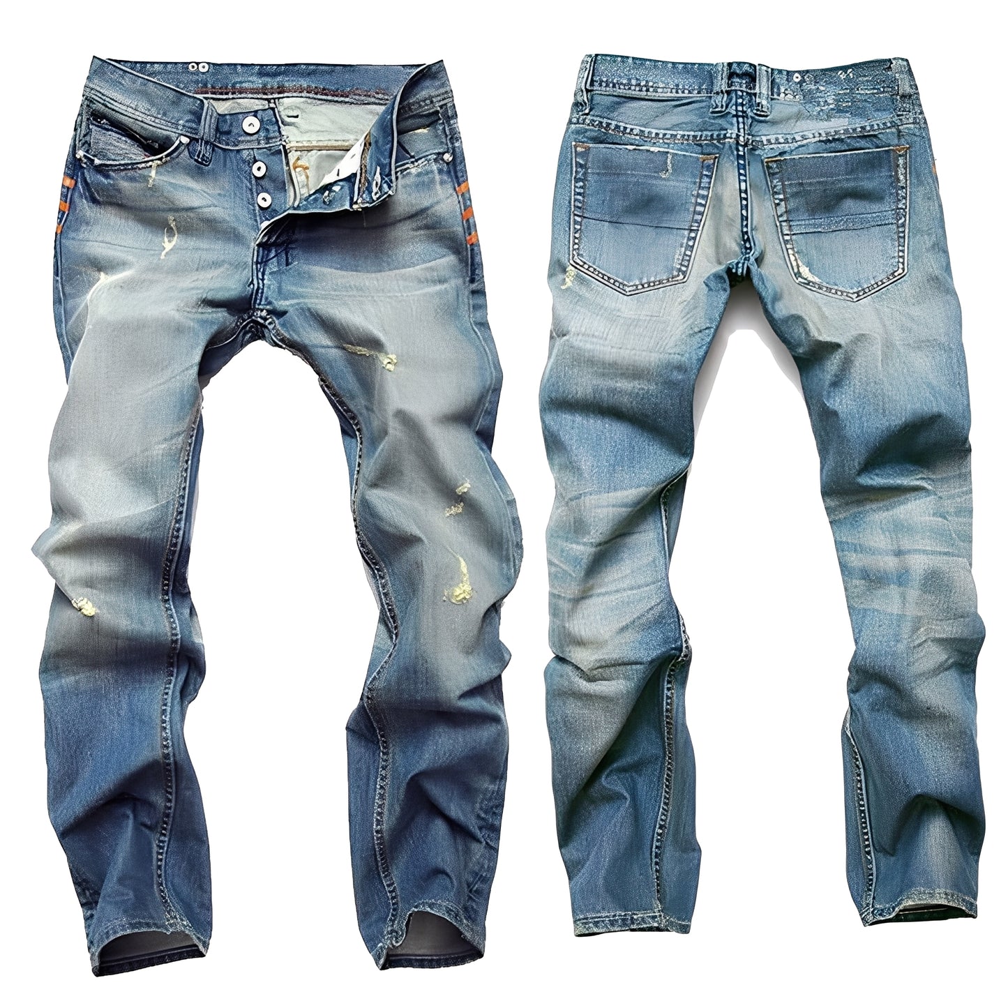 Kaleb - Klassische Jeans mit Rips für Herren