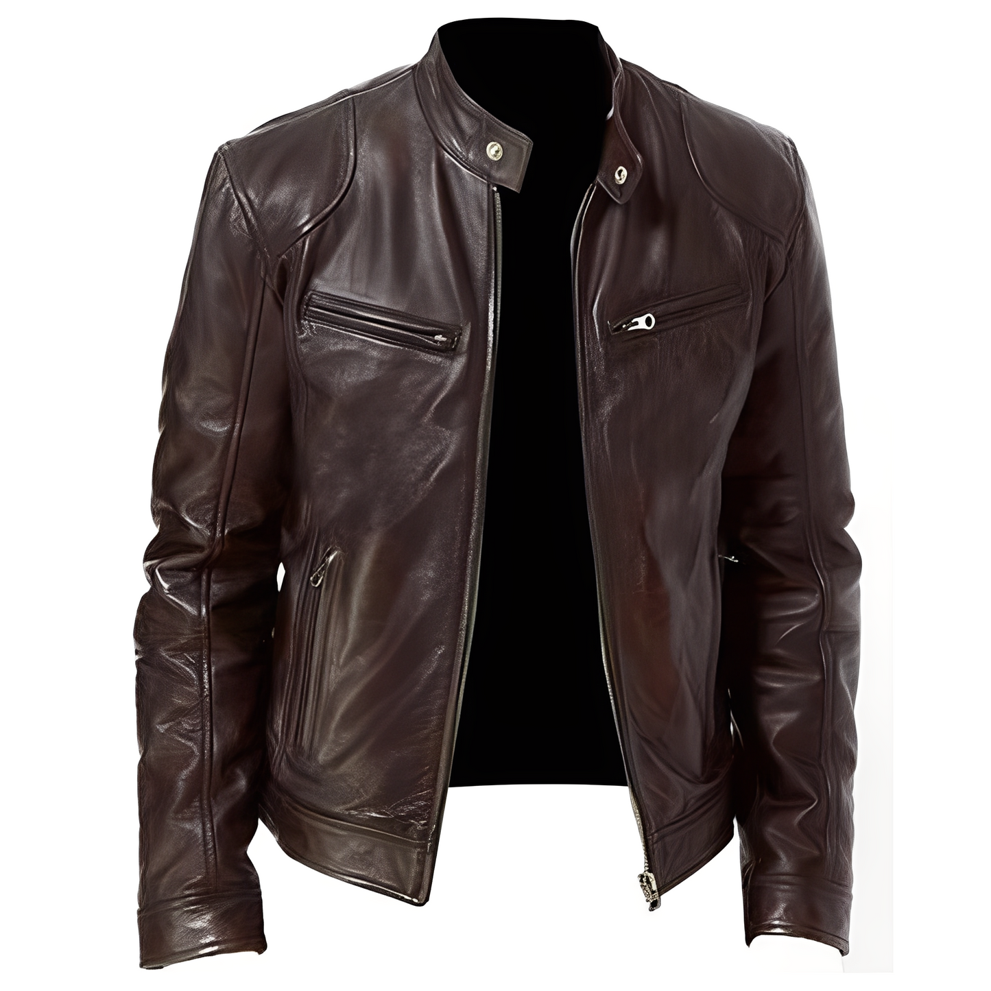 Jaron - Lässige PU-Lederjacke für Herren