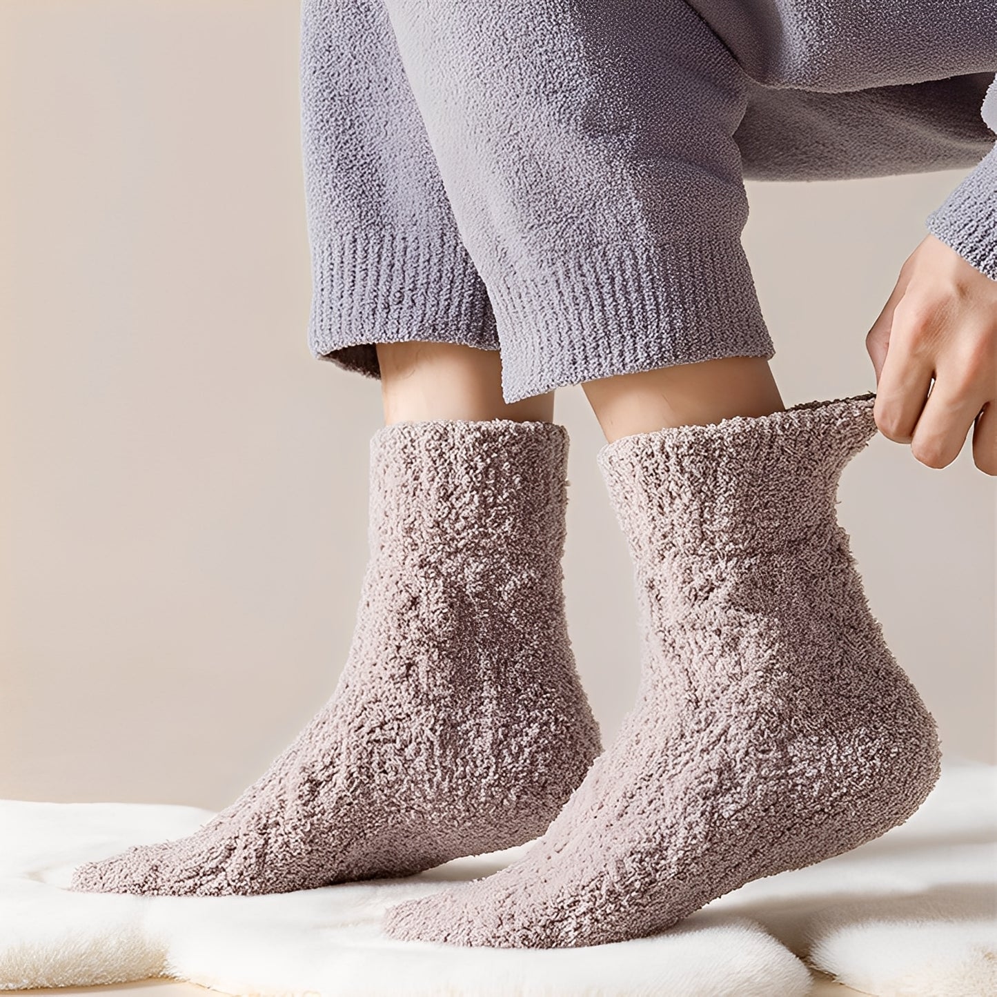 Neely - Unisex-Socken aus warmem Samt-Fleece