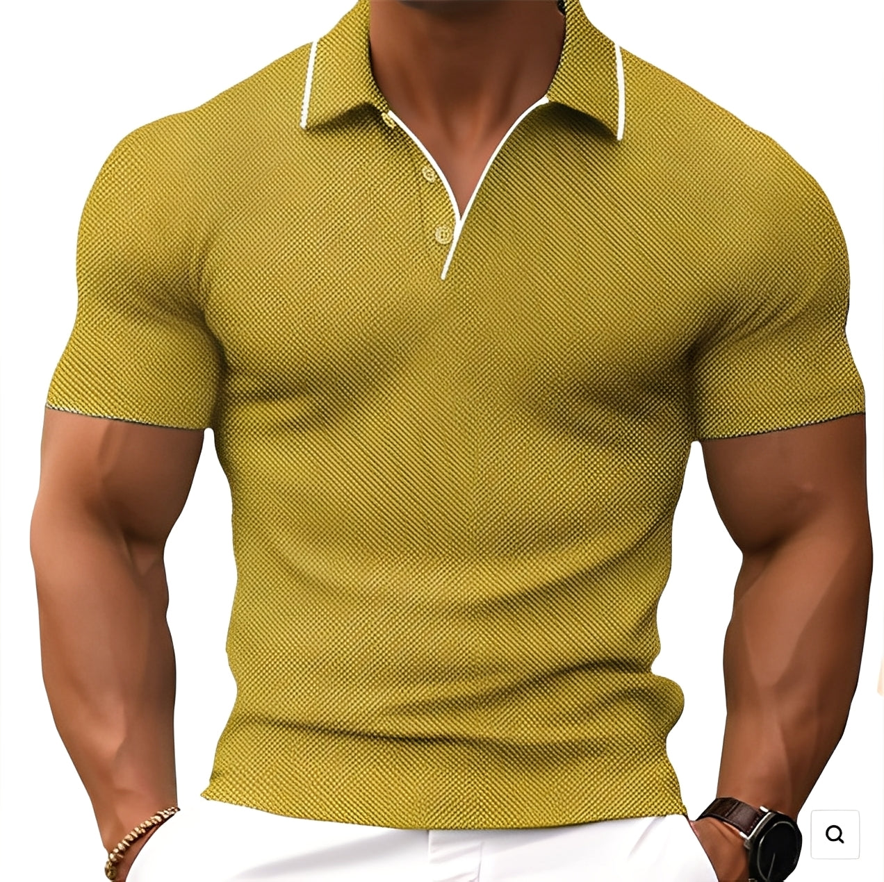 Florence - Lässiges Poloshirt mit Knöpfen für Herren