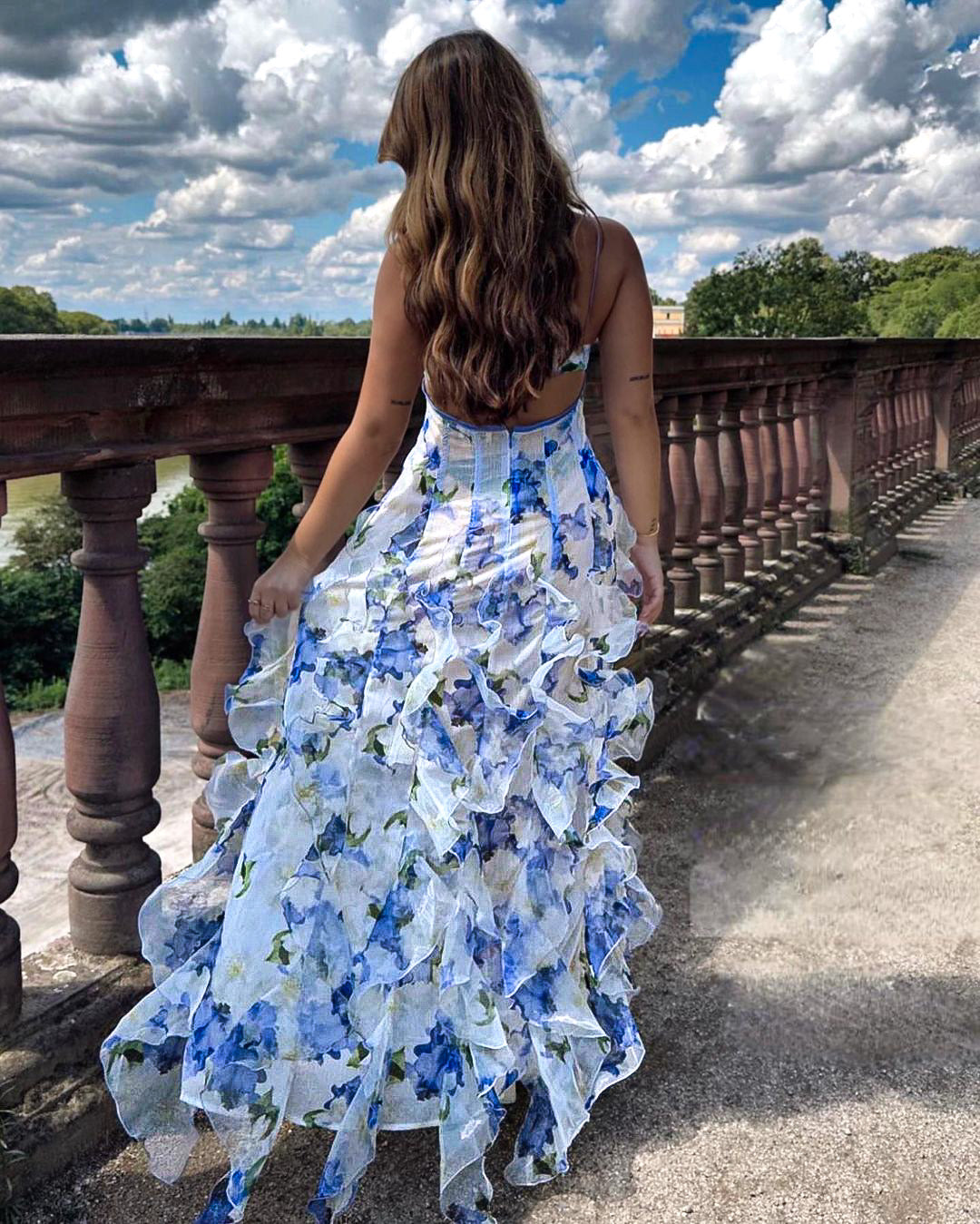 Shae - Rüschiges Blumenkleid für Damen, Romantisch & Sommerlich