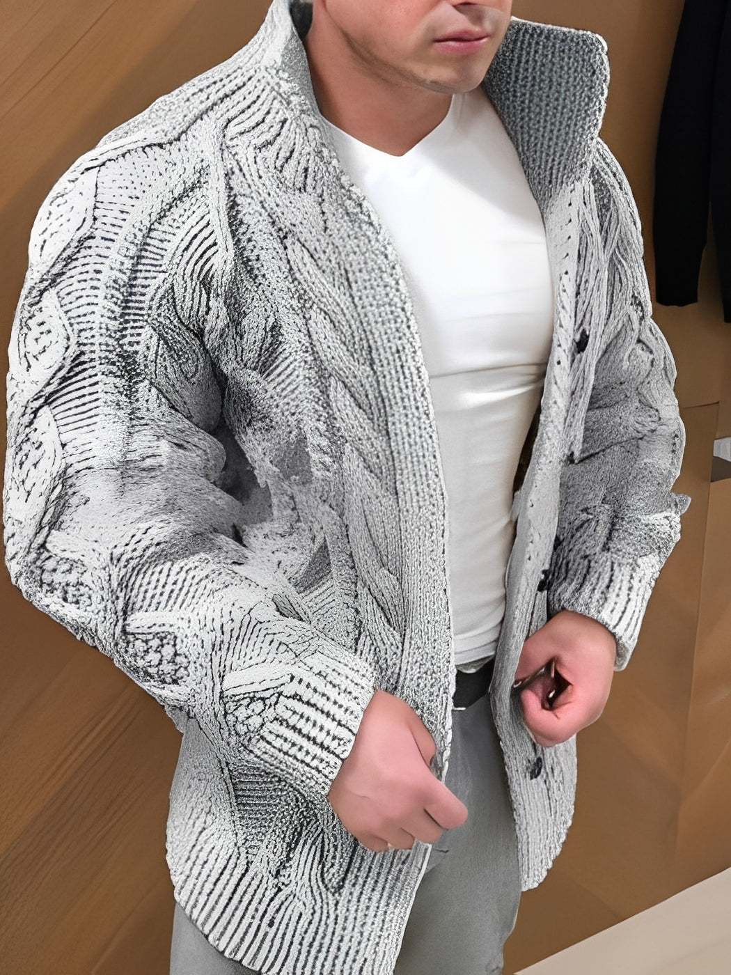 Donovan - Stilvoller, warmer Cardigan für Herren