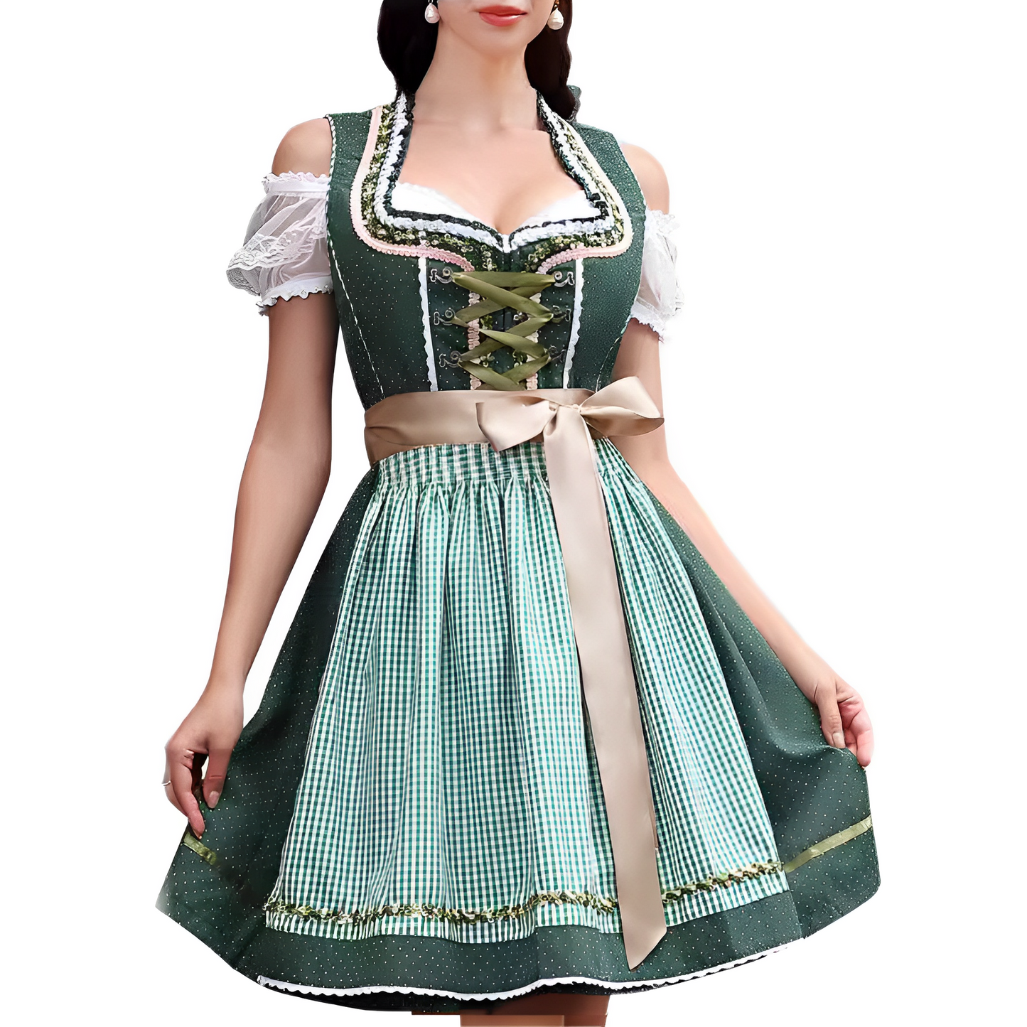 Ericka - Stilvolles, sexy Oktoberfest-Mini-Dirndlkleid für Damen