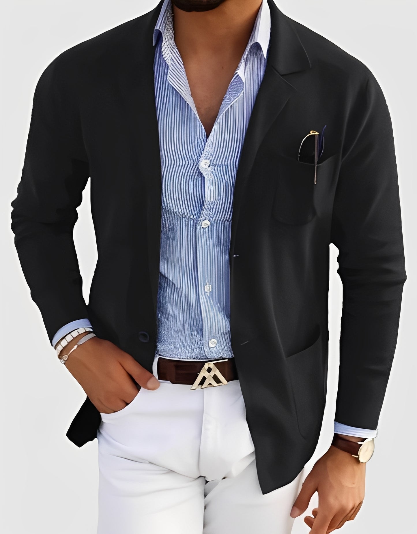 Giffard - Elegante Wolljacke mit doppelter Knopfleiste für Herren