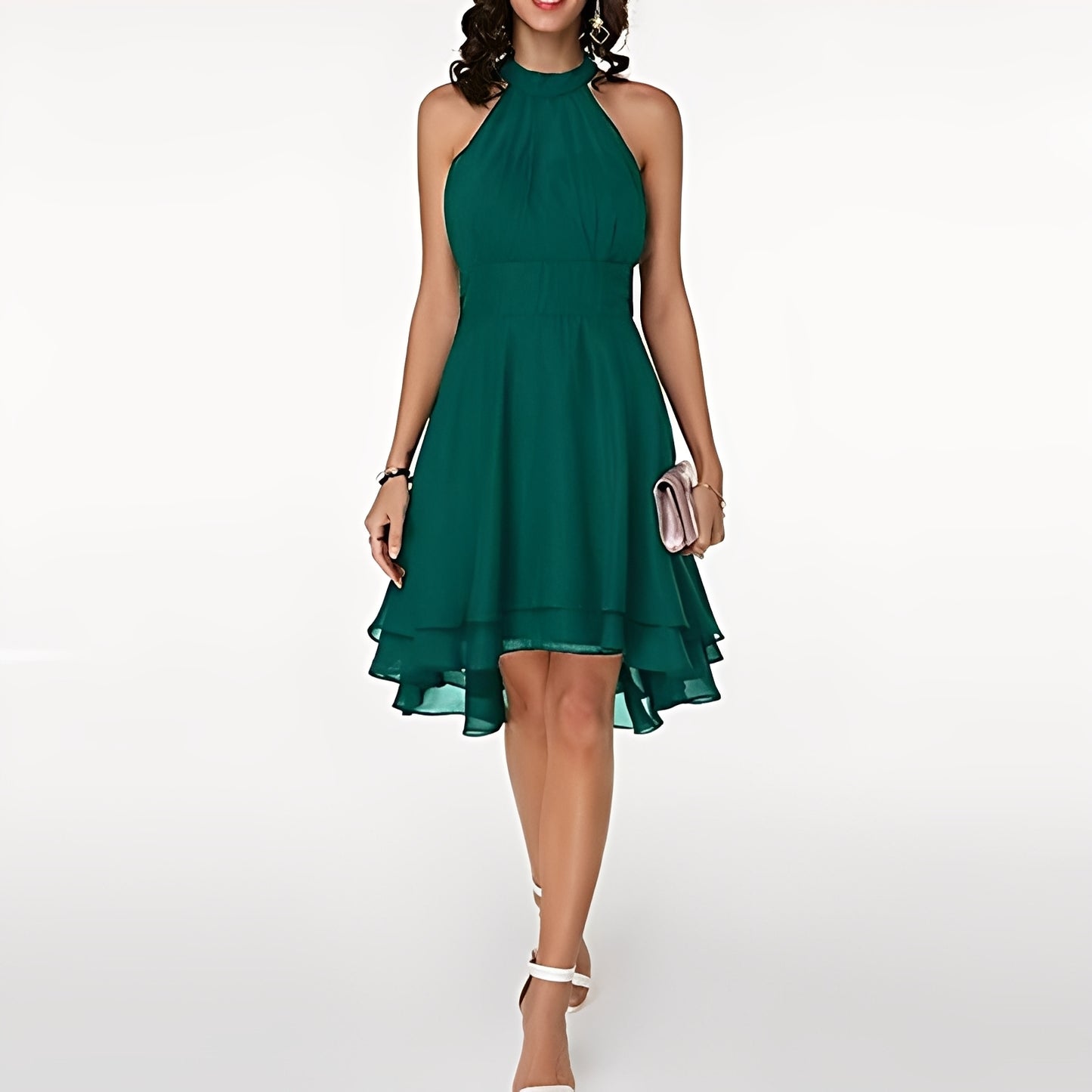 Melissa - Chiffonkleid mit verspielten Rüschen für Damen