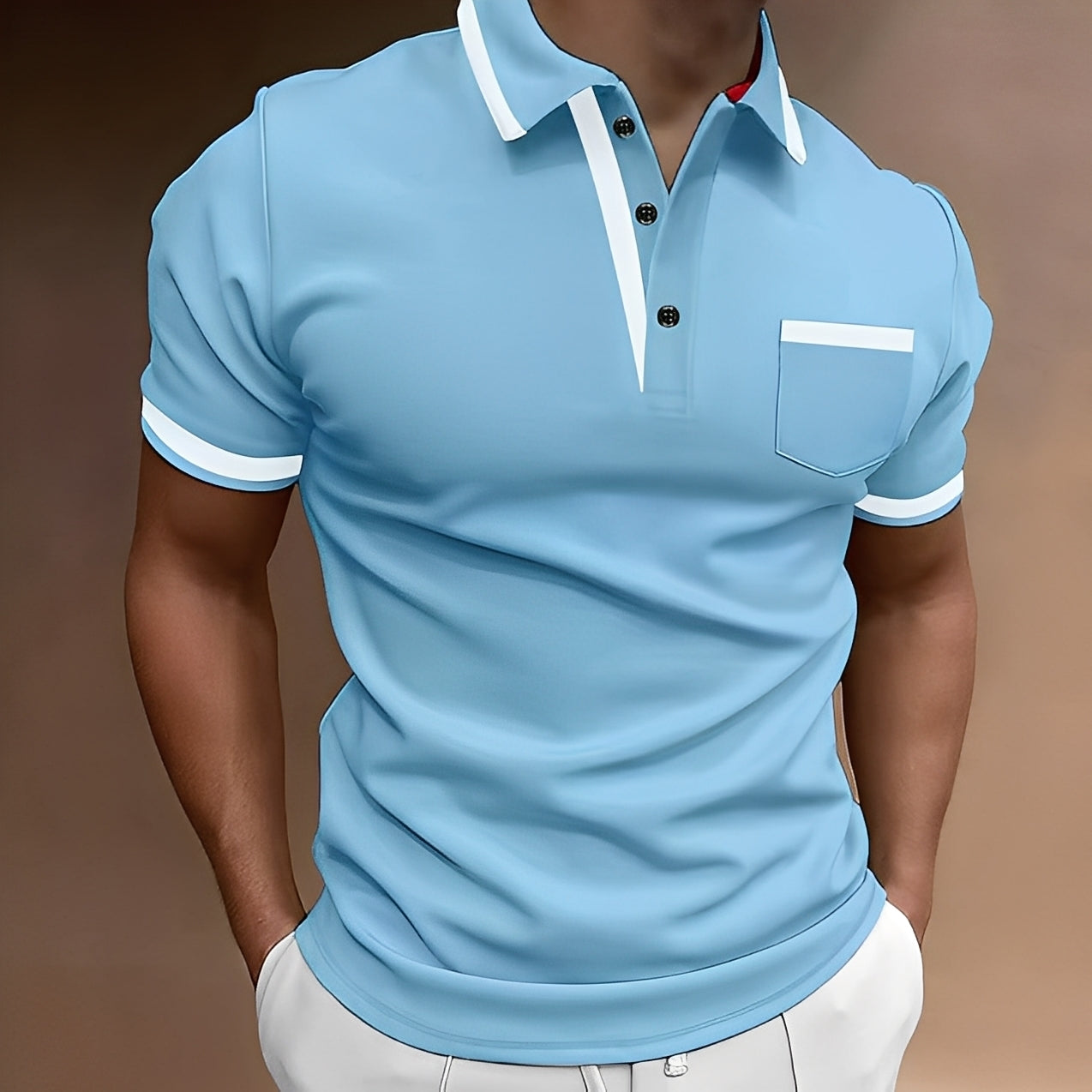 Alijah - Stilvolles, tailliertes Poloshirt für Herren