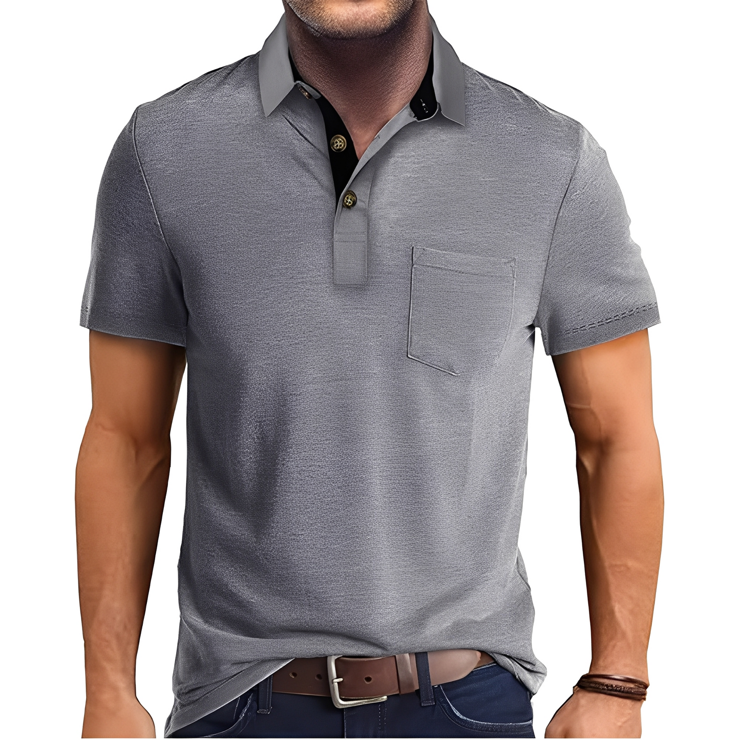 Abner - Retro-Poloshirt mit kurzen Ärmeln für Herren