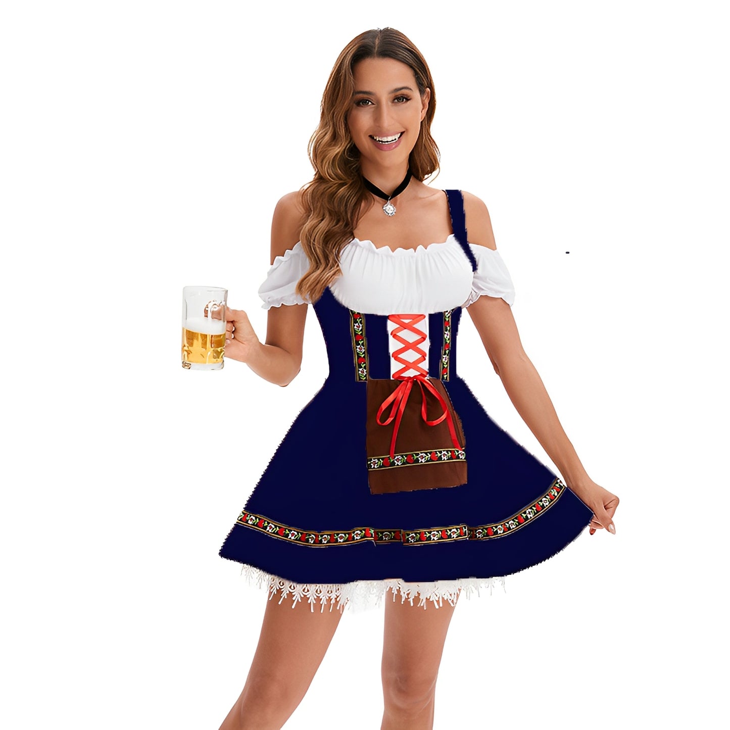 Adella - Stilvolles Oktoberfest-Dirndl-Minikleid für Damen