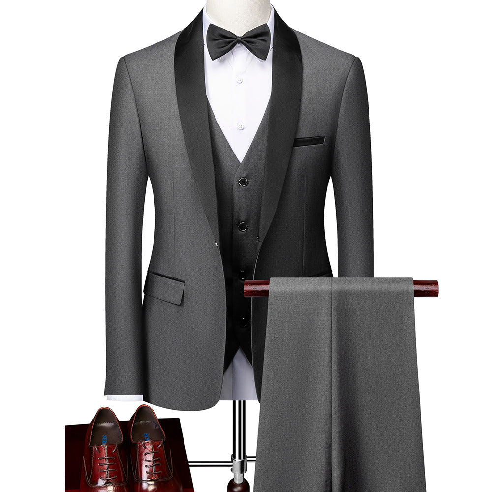 George - Formeller 3-teiliger Slim-Fit-Anzug für Herren