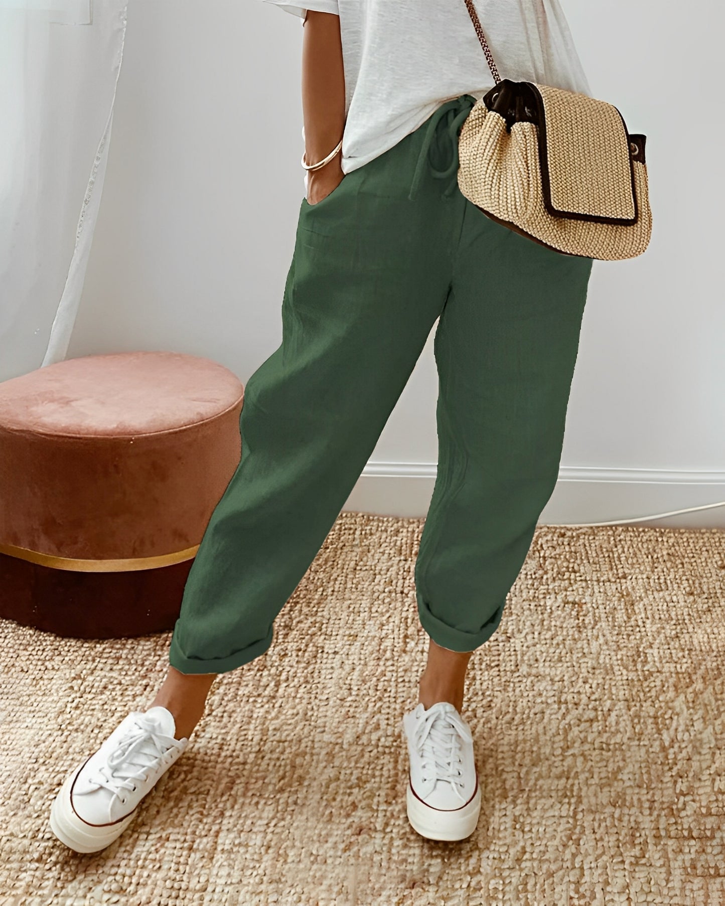 Sherie - Lässige, lockere Leinenhose für Damen