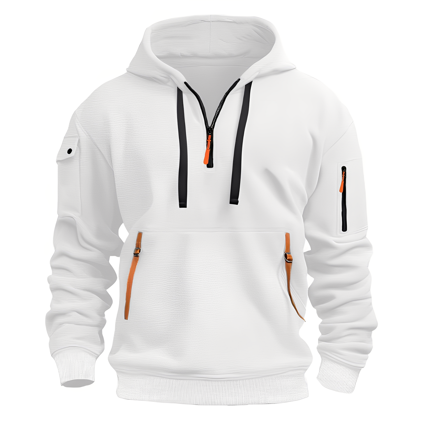Cornell - Lässiger, lockerer Hoodie mit Reißverschluss für Herren