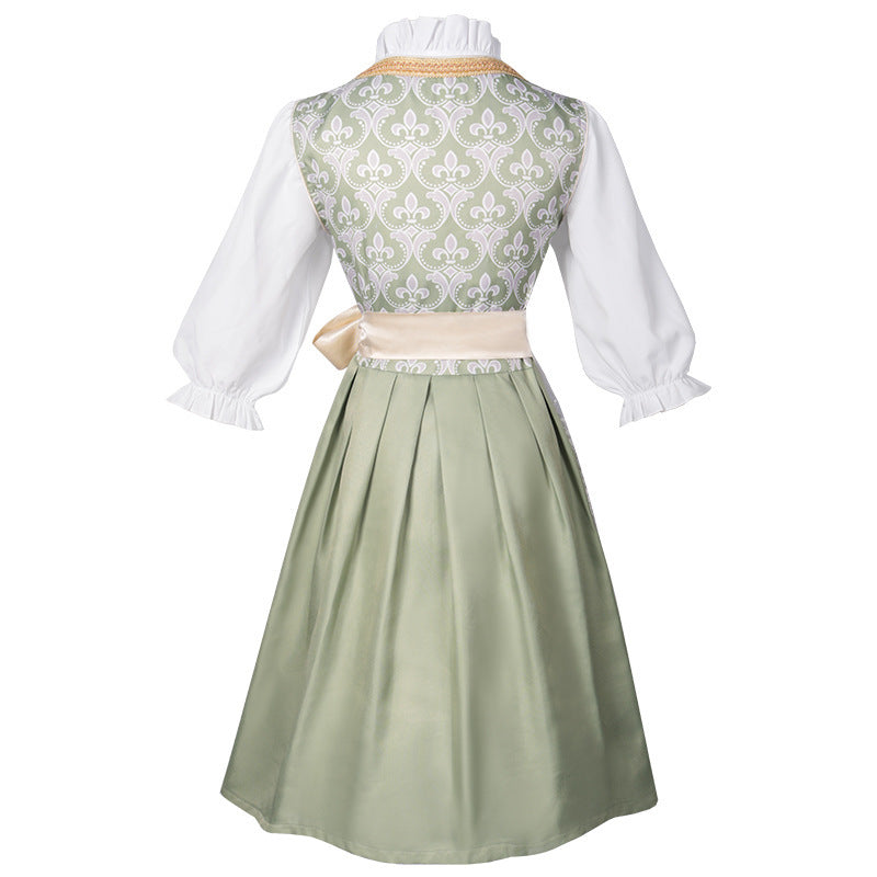 Ashlie - Klassisches Oktoberfest-Kleid für Damen mit Schlitz