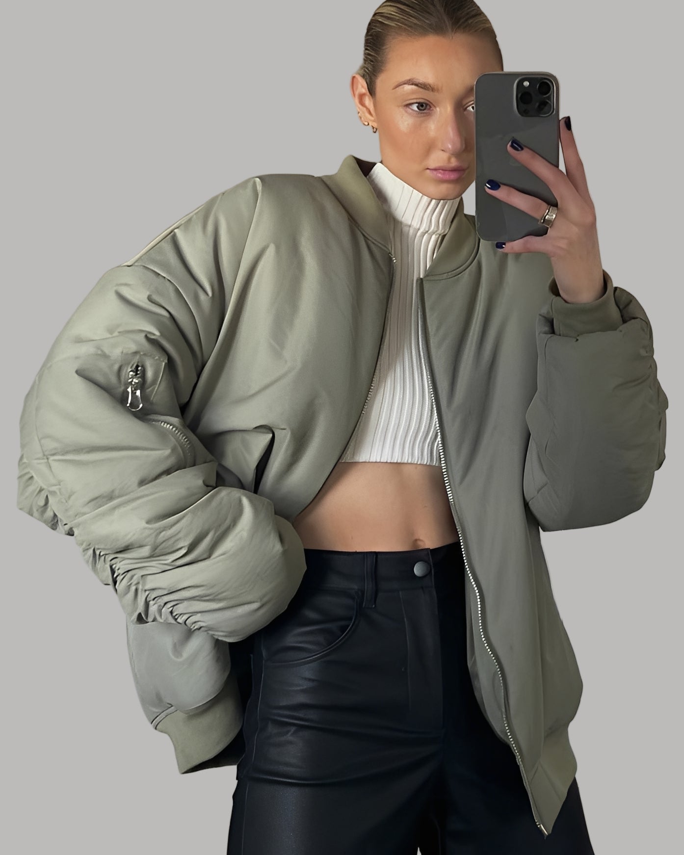 Coleen - Lässige Oversize-Bomberjacke für Damen