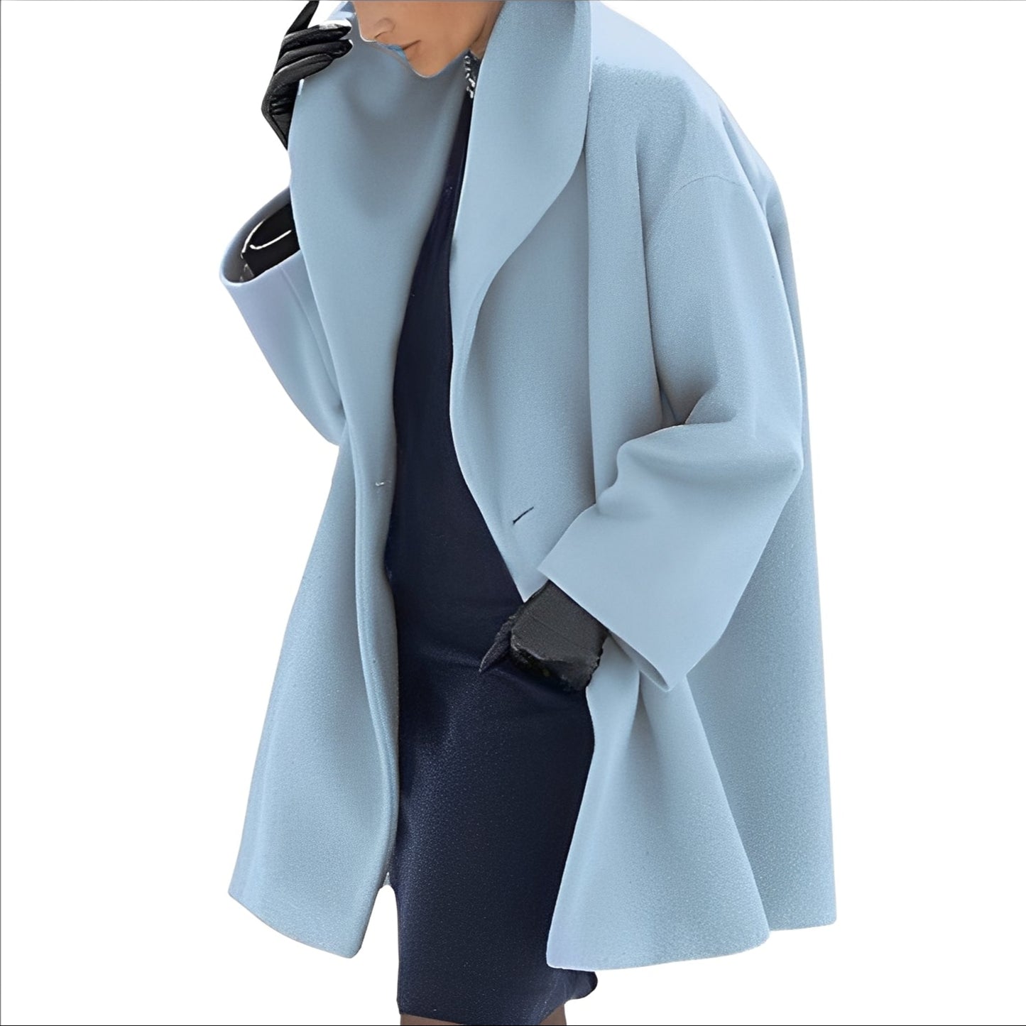 Dannie - Eleganter, locker fallender Wollmantel für Damen