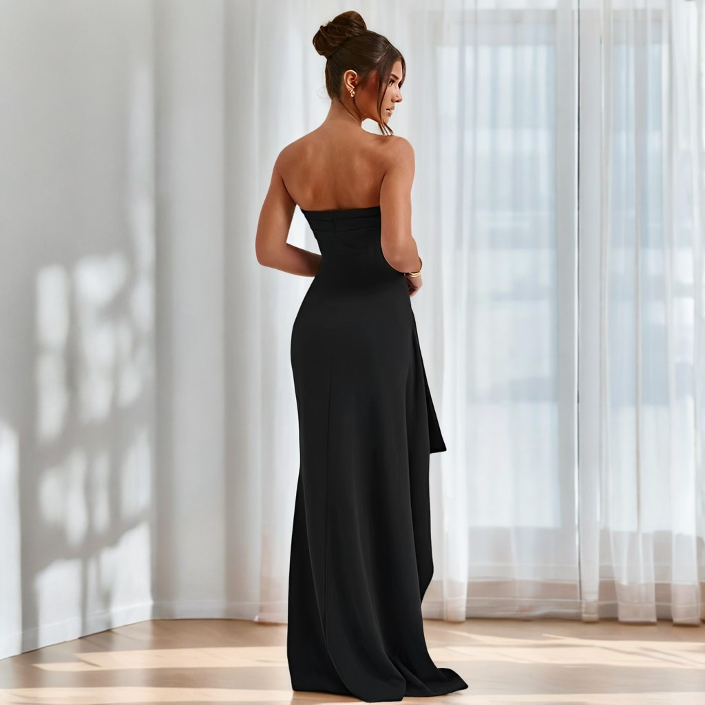 Camille - Elegantes trägerloses Maxikleid für Damen