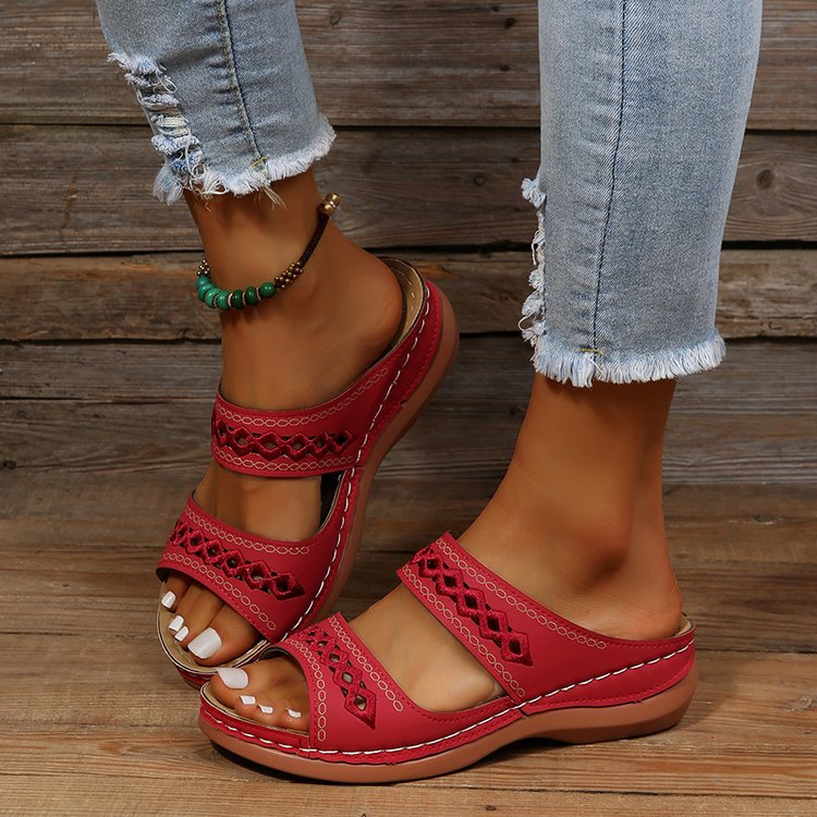 Felicia - Moderne, bequeme flache Sandalen für Damen