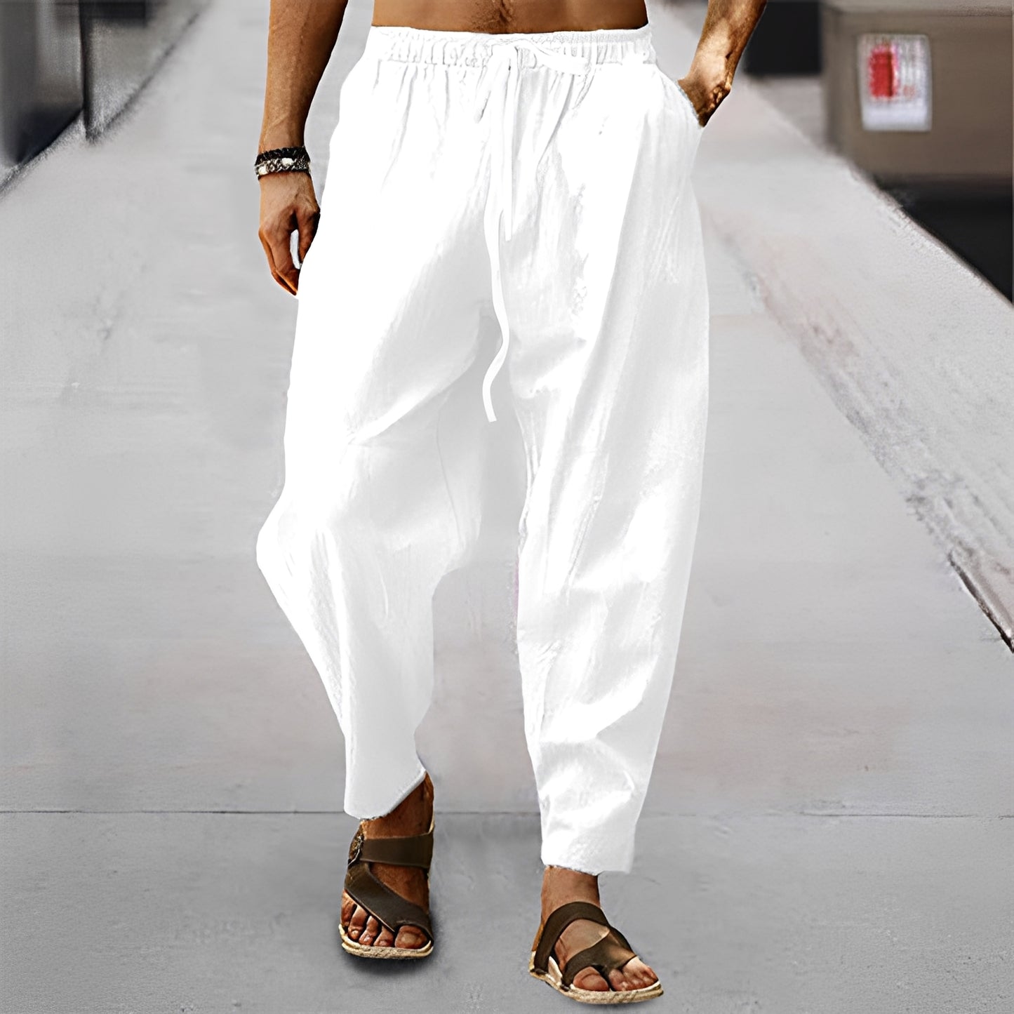 Jaxson - Leichte Strandshorts aus Leinen für Herren