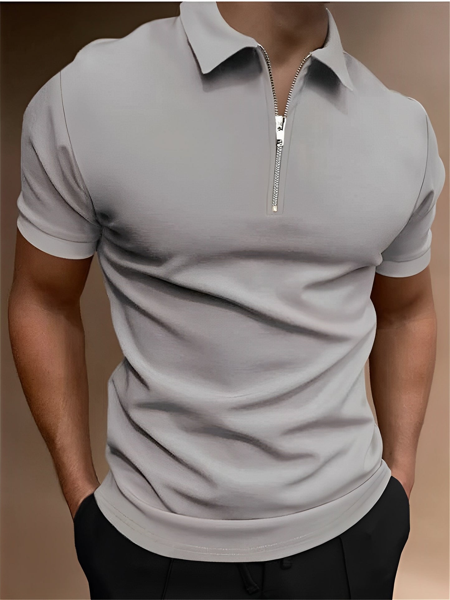 Carl - Lässiges Poloshirt mit Reißverschluss für Herren