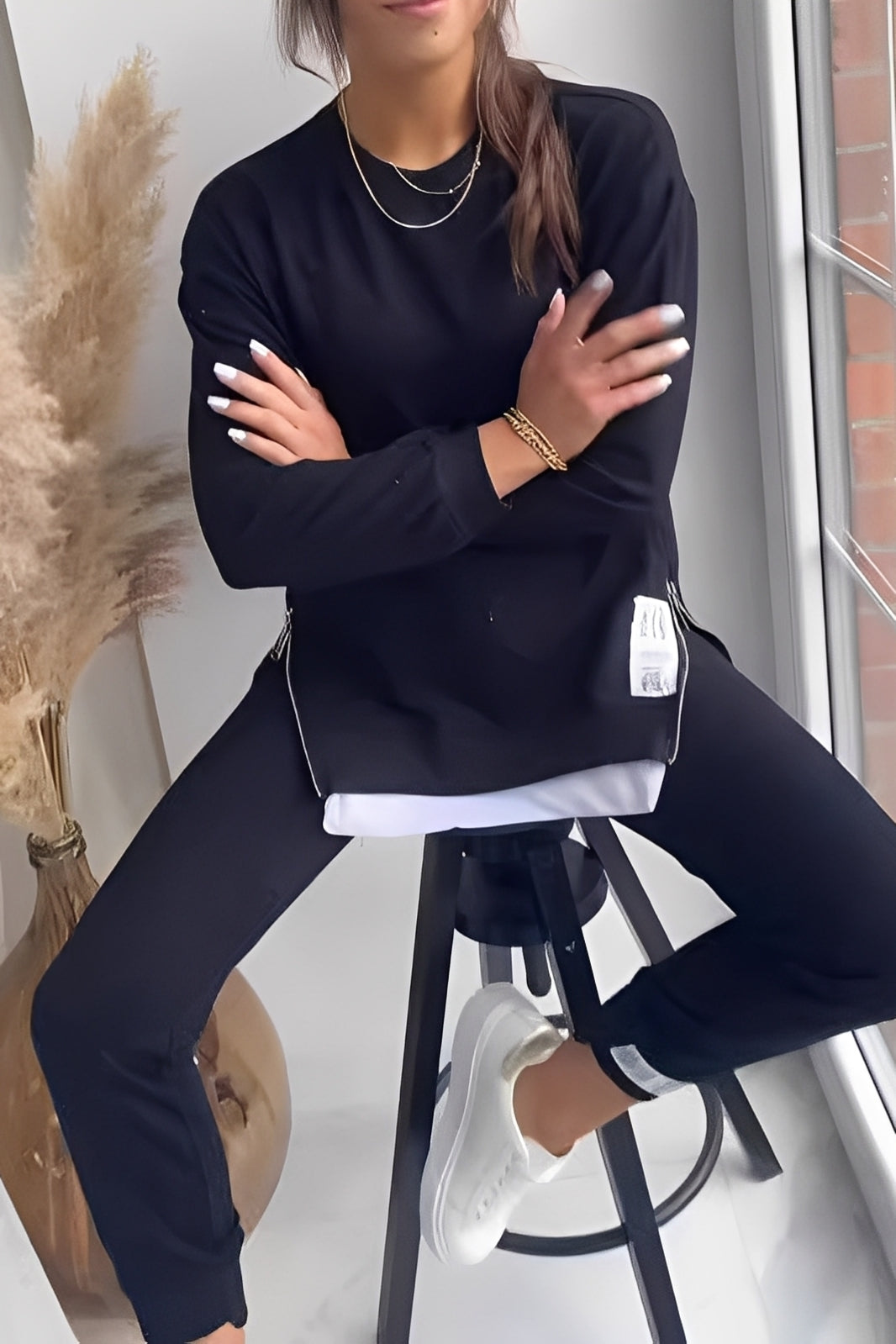 Kristine - Lässiges Sweatshirt- und Hosen-Set für Damen