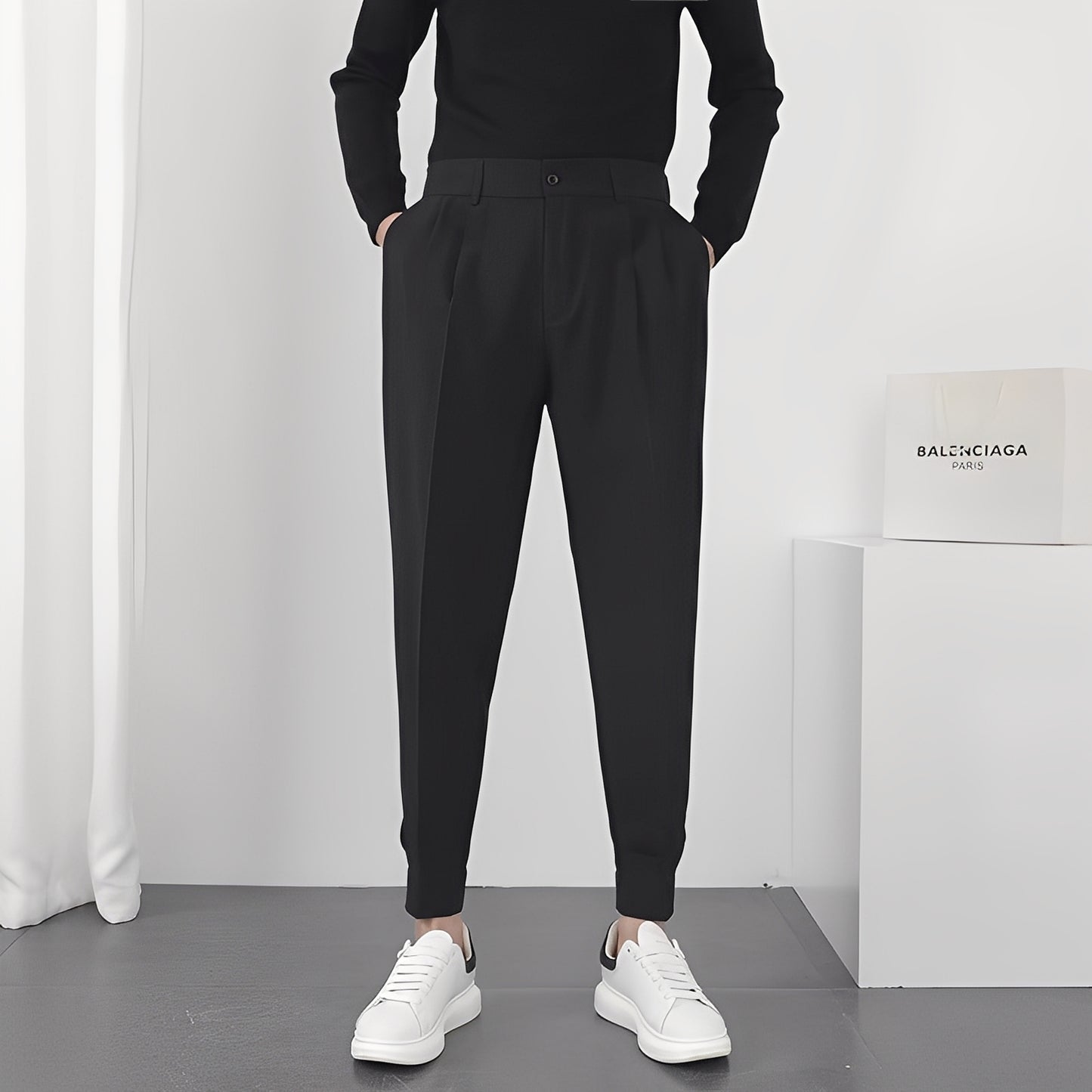 Micheal - Moderne, bequeme, locker sitzende Hose für Herren
