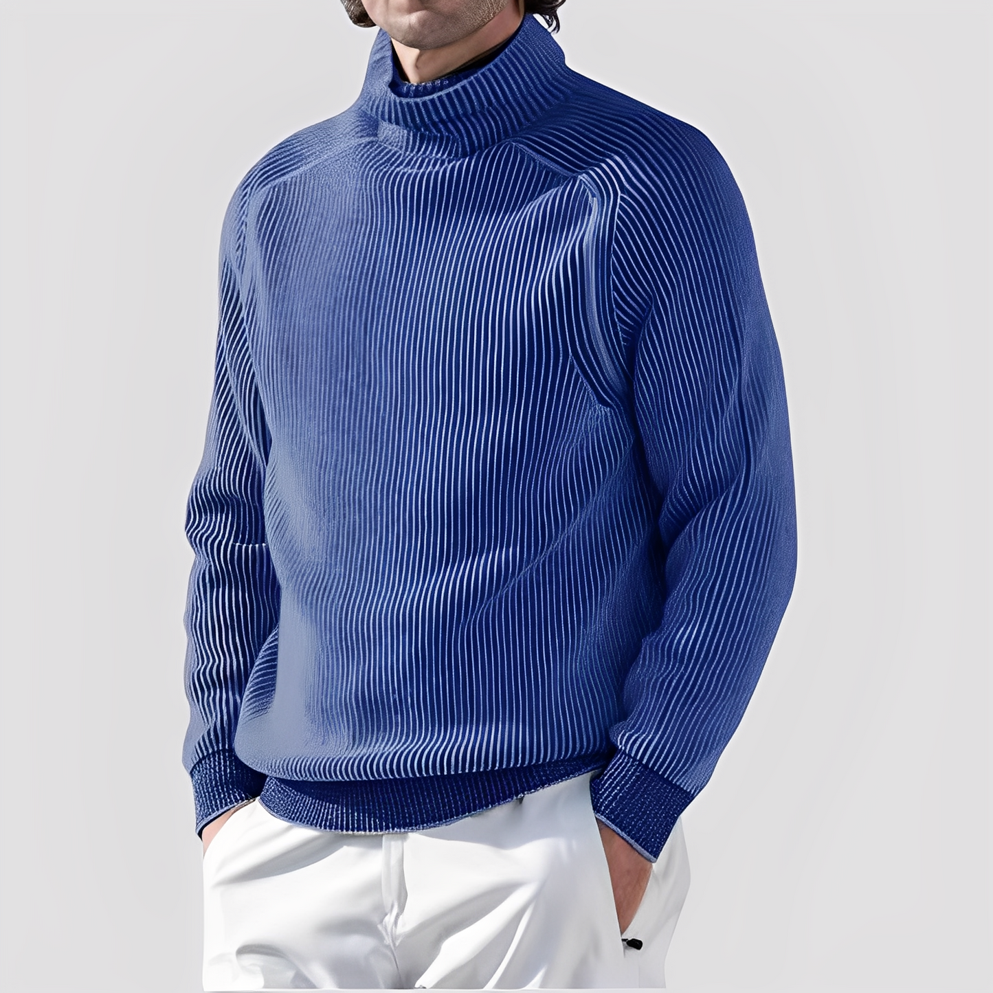 Chadwick - Eleganter, warmer Rollkragenpullover aus Wolle für Herren
