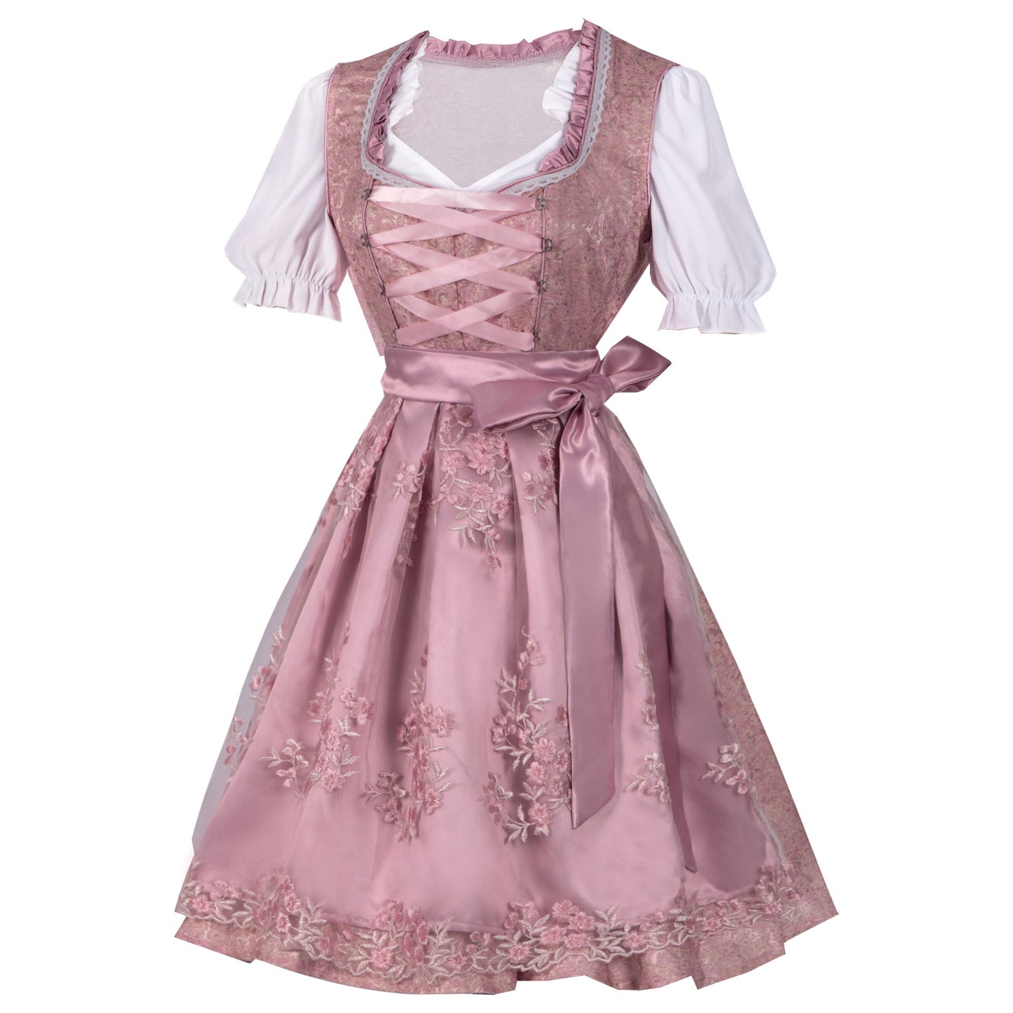 Rachael - Klassisches Oktoberfest-Dirndlkleid mit Schleife für Damen