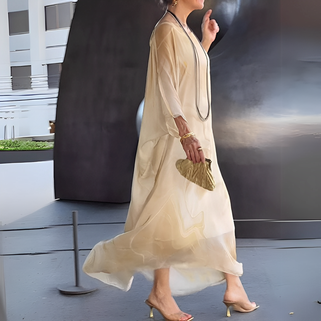 Emory - Modernes Seidenchiffonkleid für Damen