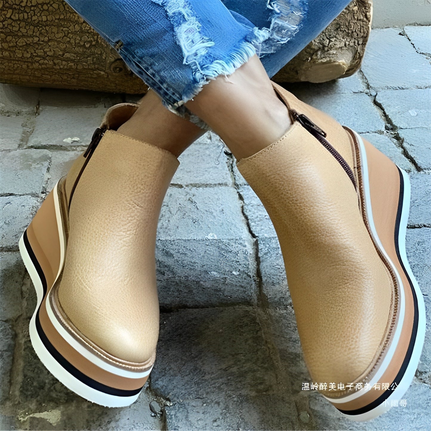 Leilah - Stiefeletten mit seitlichem Reißverschluss für Damen