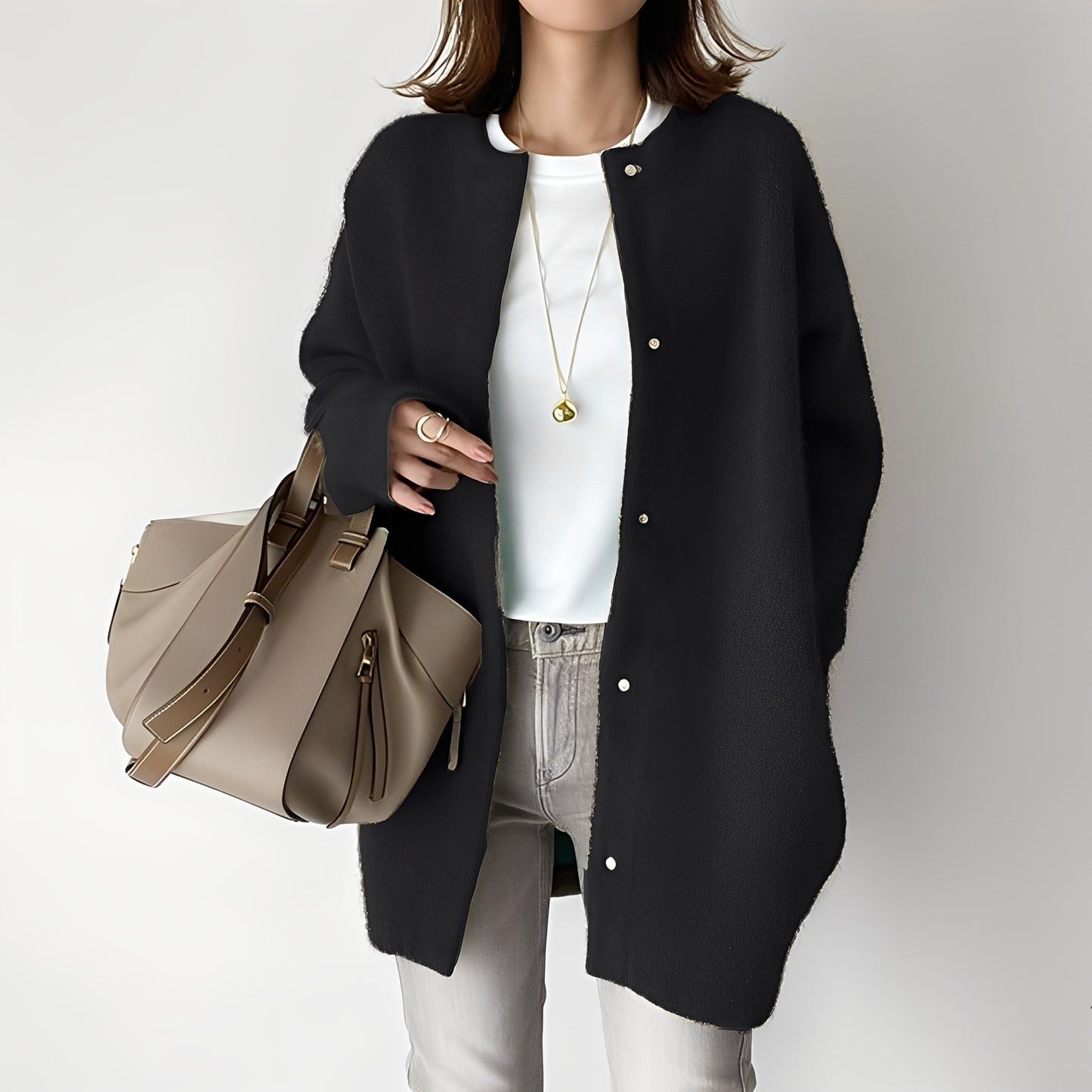 Dahlia - Stilvoller, locker sitzender Cardigan für Damen