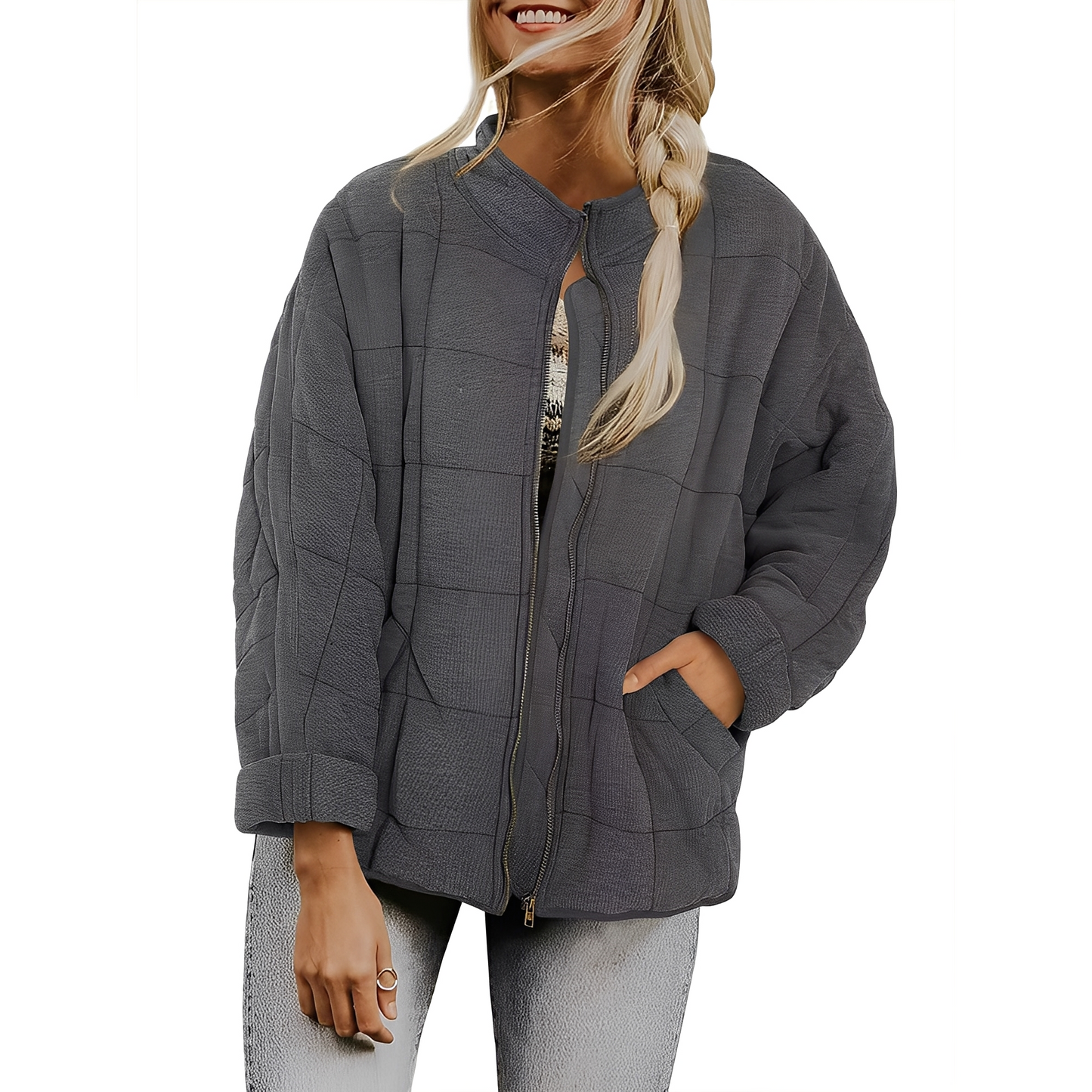Luana - Lässige Steppjacke mit Taschen für Damen