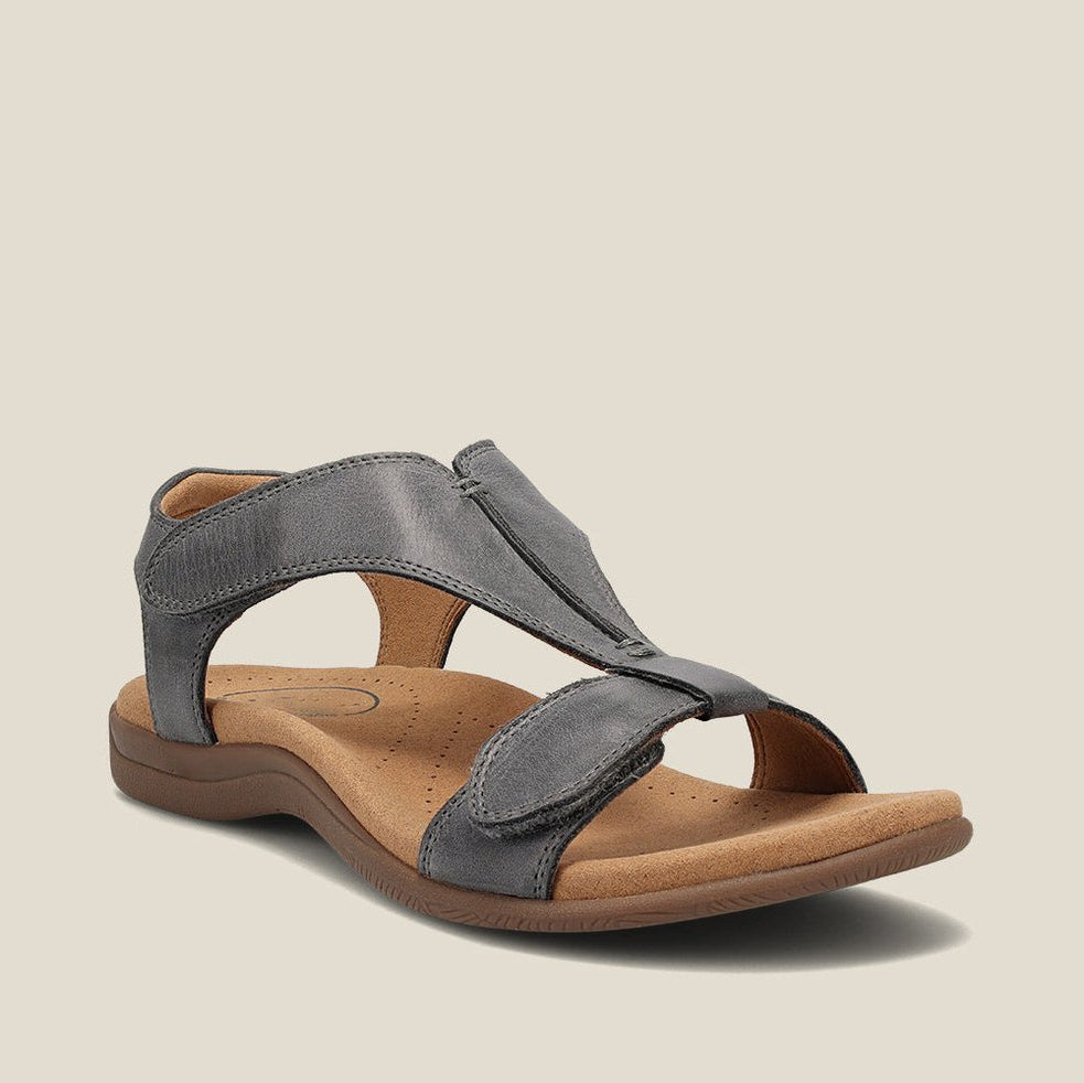 Rosemarie - Orthopädische Keilsandaletten aus Leder für Damen