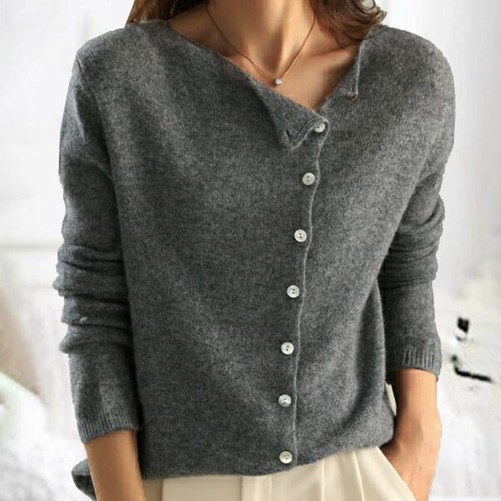 Florence - Stilvolle Strickjacke mit Knopfleiste