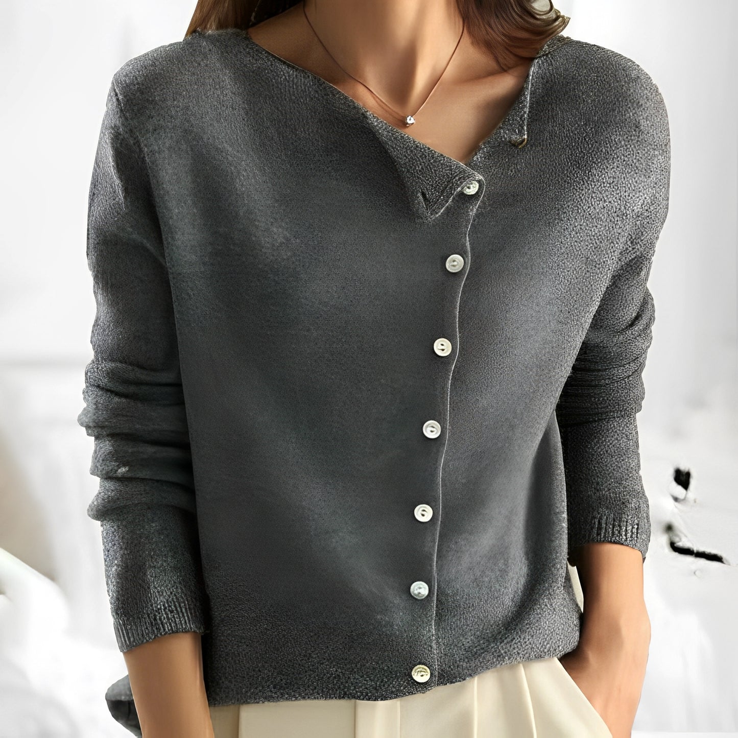 Lorena - Eleganter Pullover mit feiner Strickstruktur für Damen