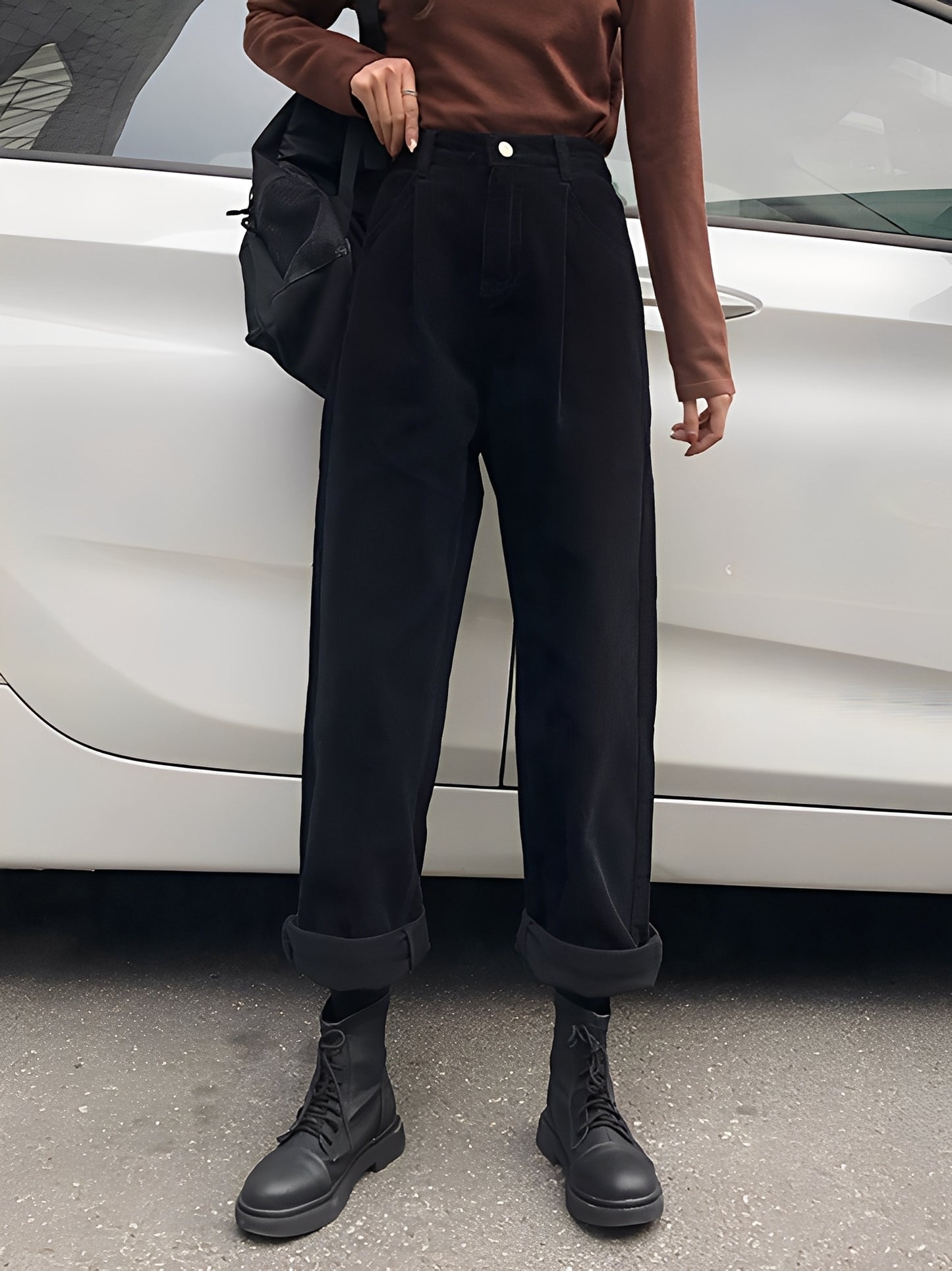 Shelbie - Klassische Cordhose mit weitem Bein für Damen
