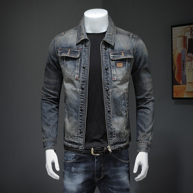 Lennon - Klassische lockere Jeansjacke für Herren
