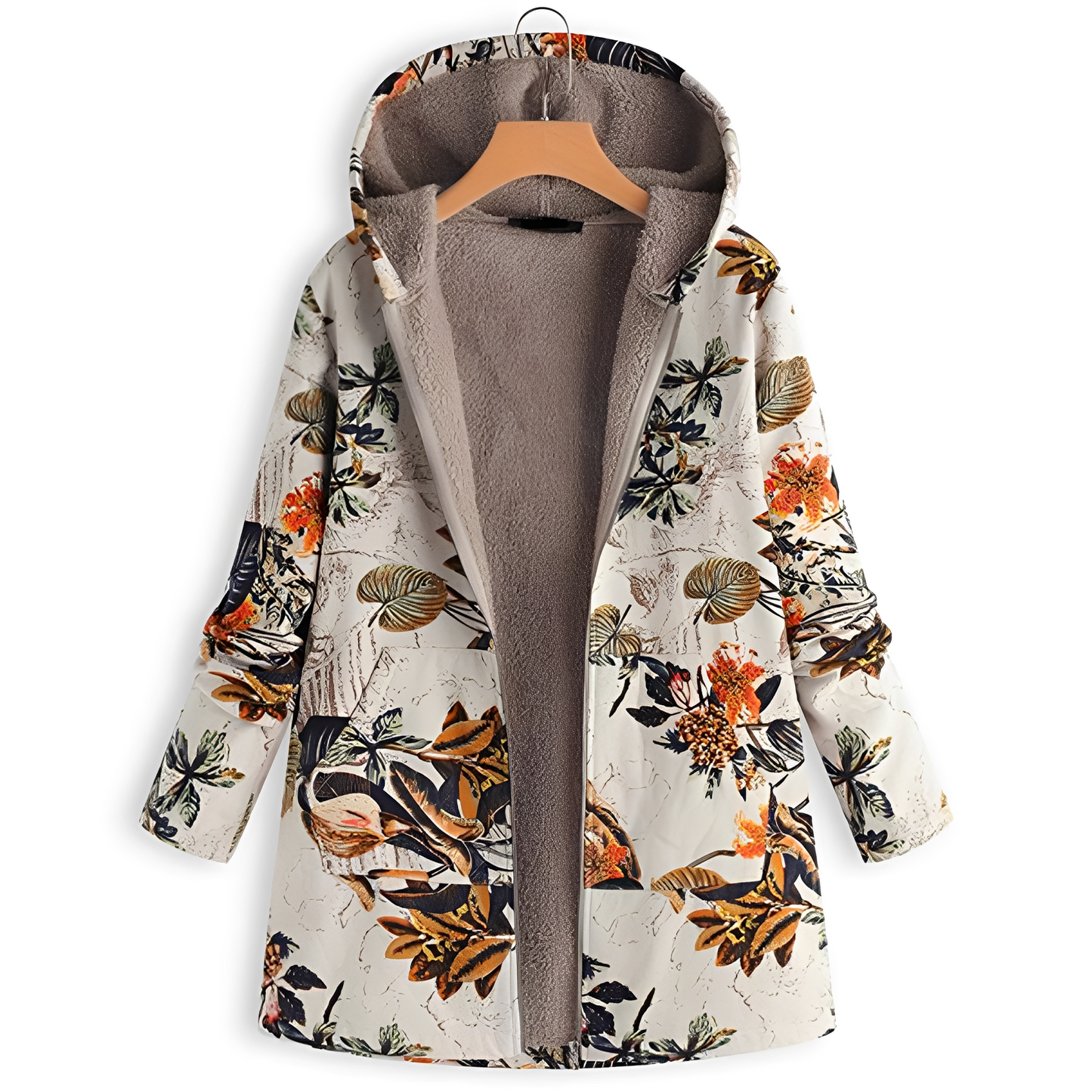 Olyvia - Vintage-Jacke mit Muster für Damen
