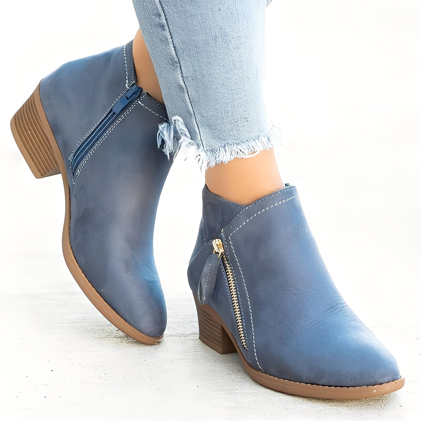 Mirabelle - Stilvolle Stiefeletten mit Reißverschluss für Damen