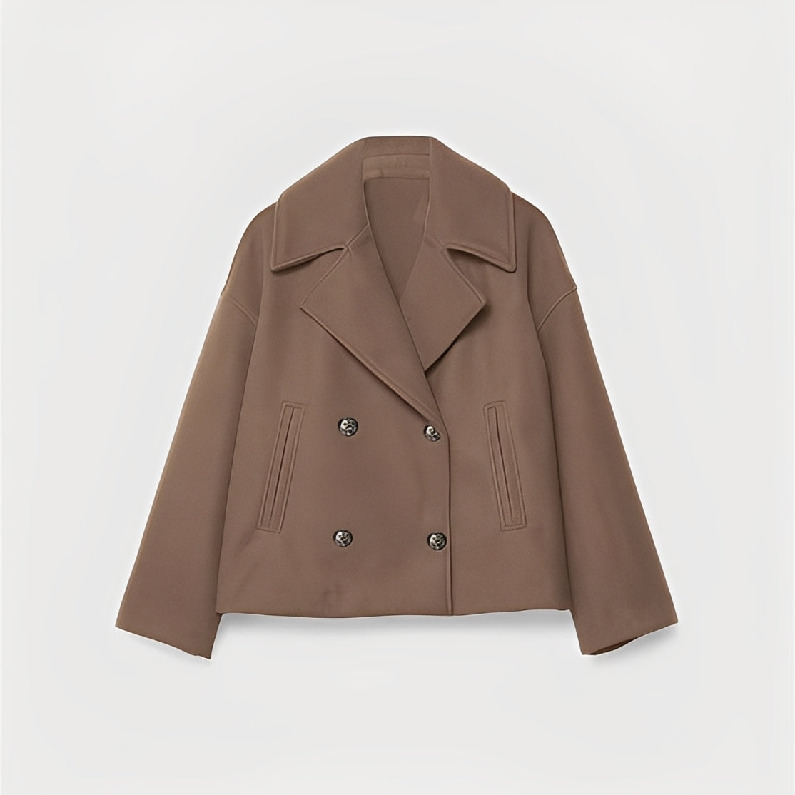 Abegail - Lässige, locker sitzende kurze Jacke für Damen