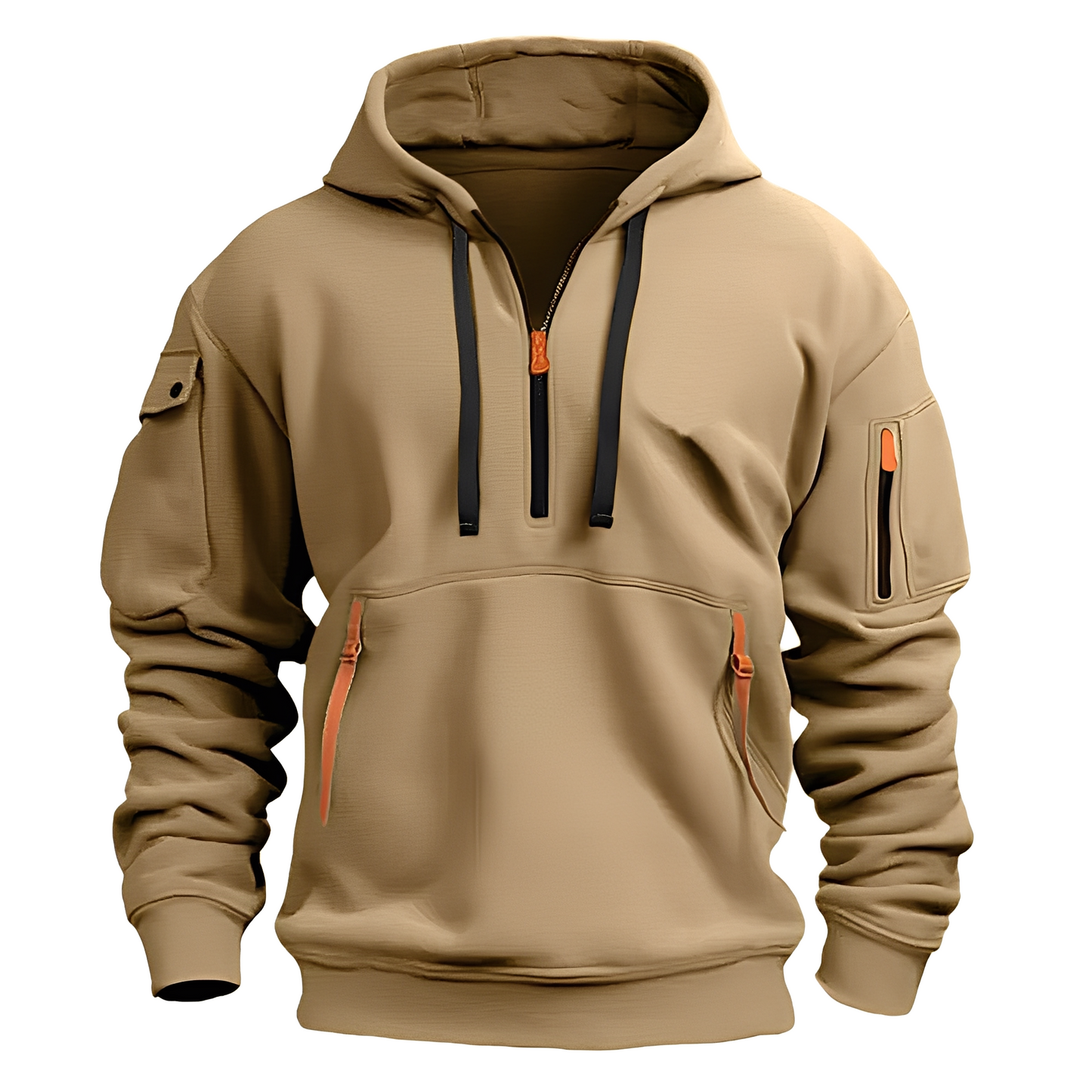 Cornell - Lässiger, lockerer Hoodie mit Reißverschluss für Herren